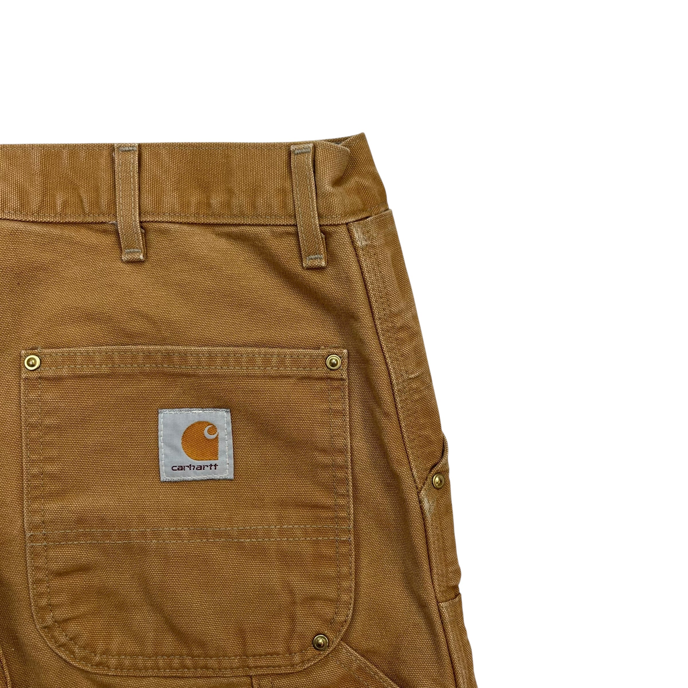 Vintage Carhartt Double Knee Denim Pants Tan