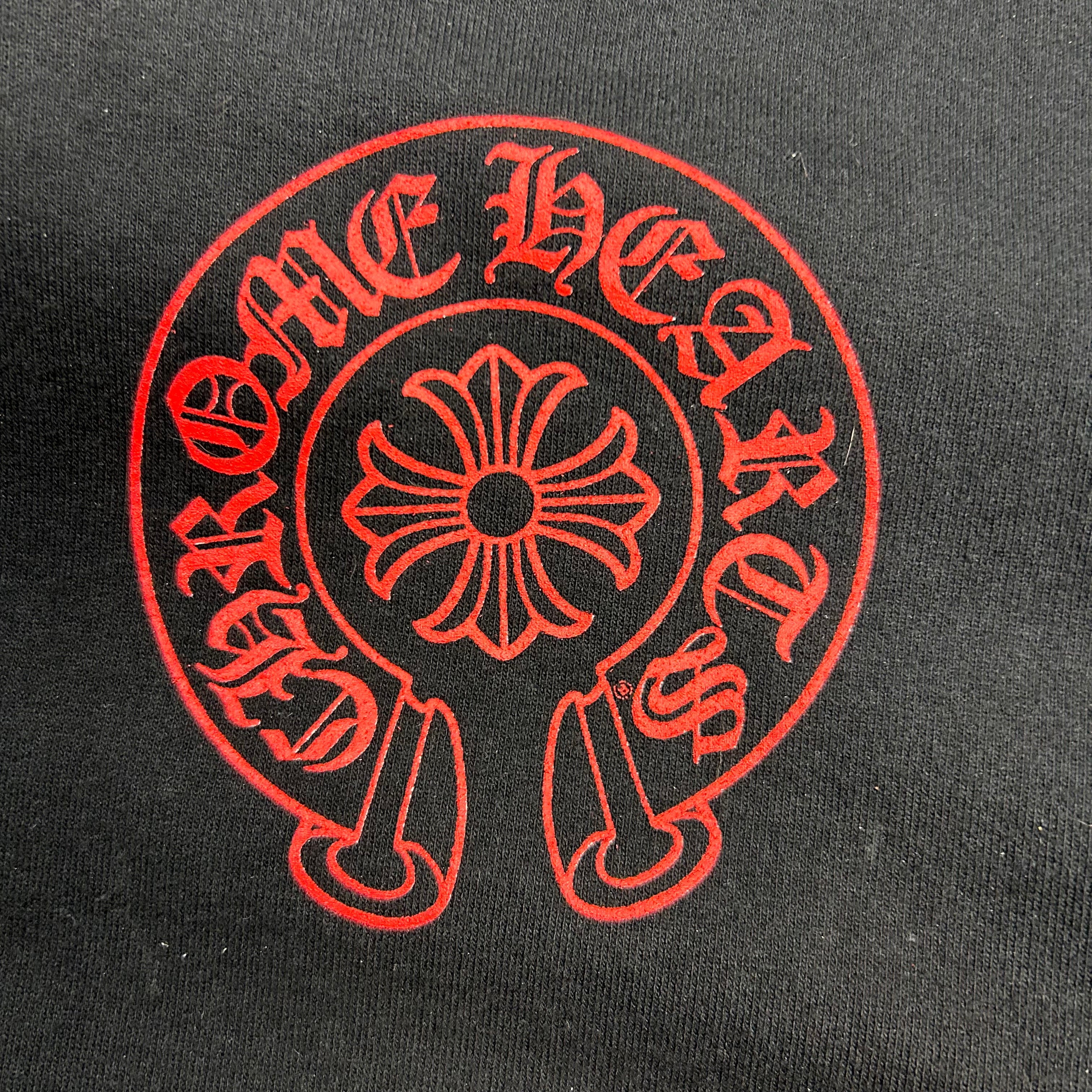 Chrome Hearts Web Exclusive Horse Shoe Hoodie Black/Red