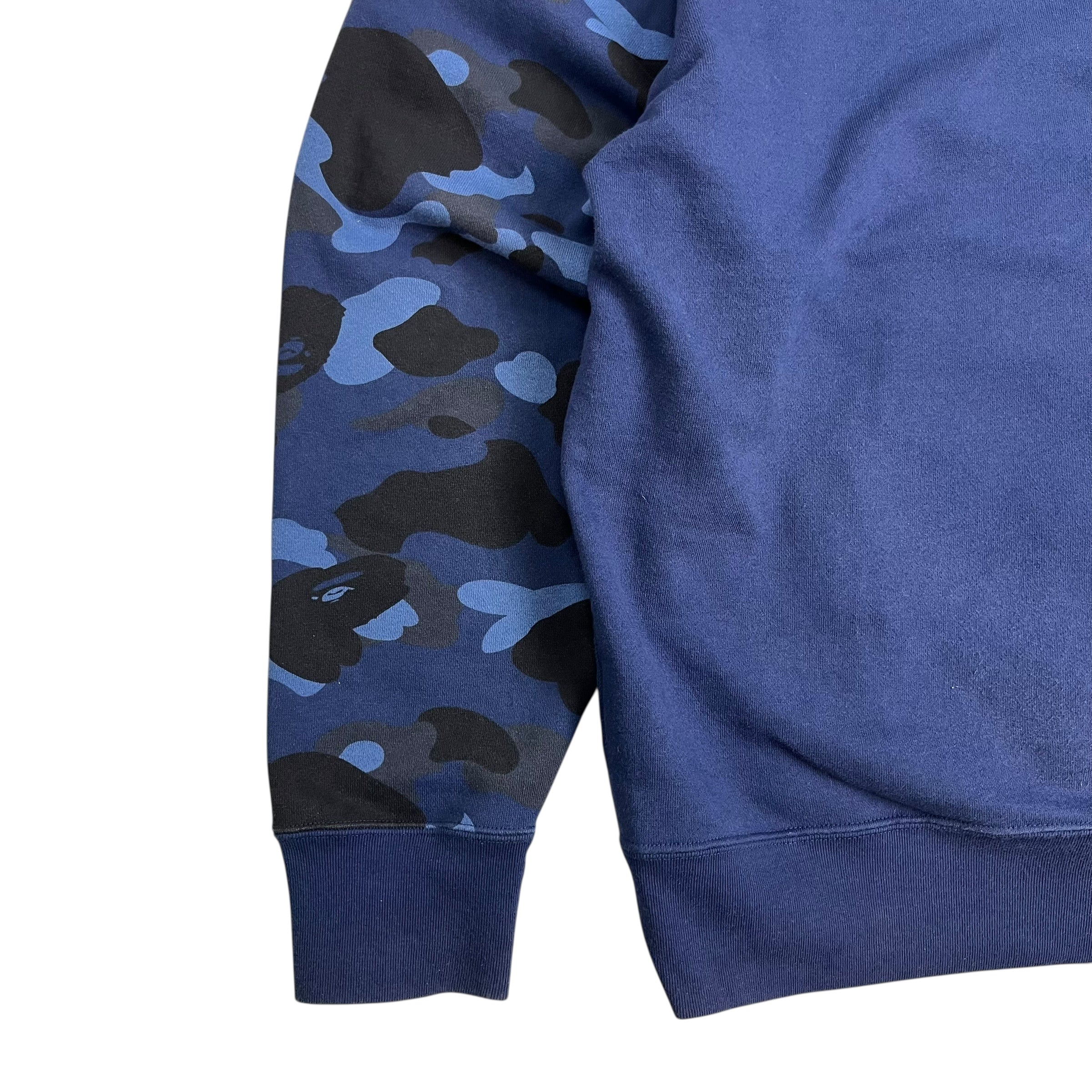 Bape Shark Head Hoodie Navy Blue/Blue Camo