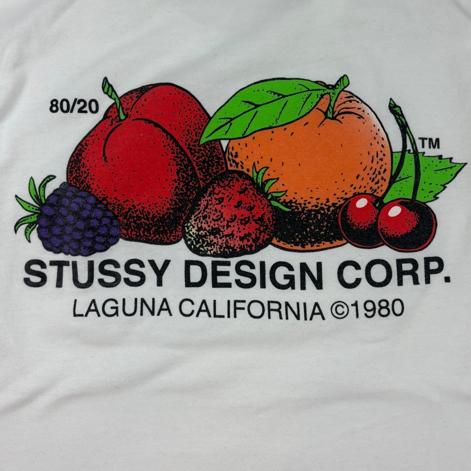 Stussy Fresh Fruit T-Shirt White