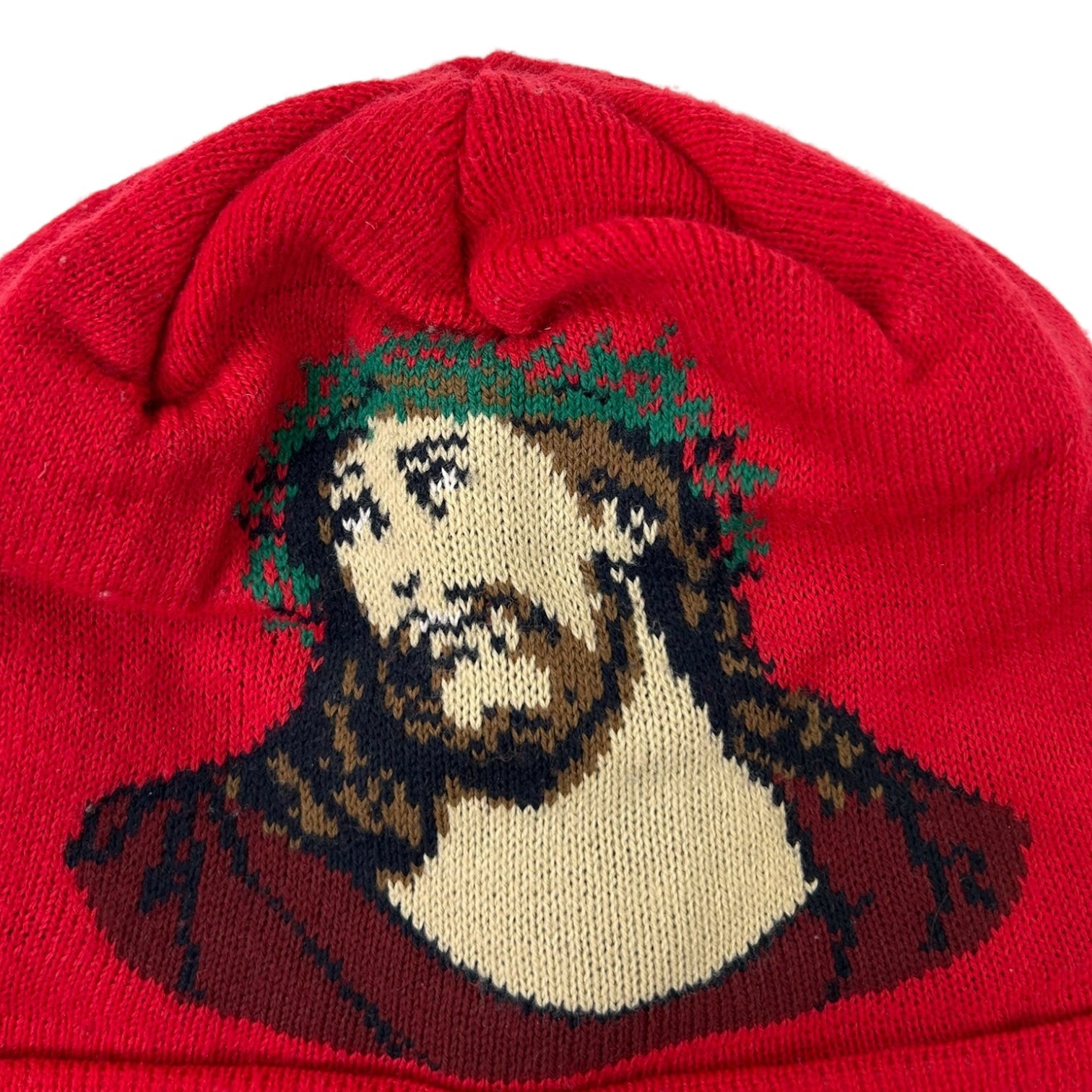 Supreme Jesus Beanie Red