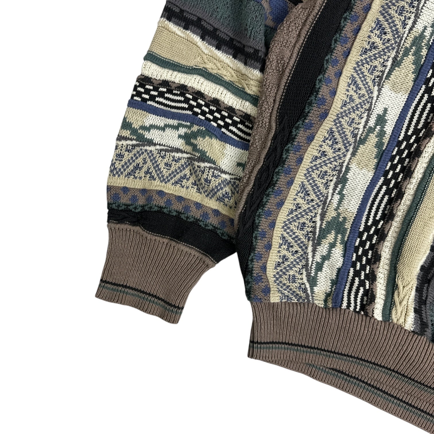 Vintage Tosani V Neck 3D Knit Sweater