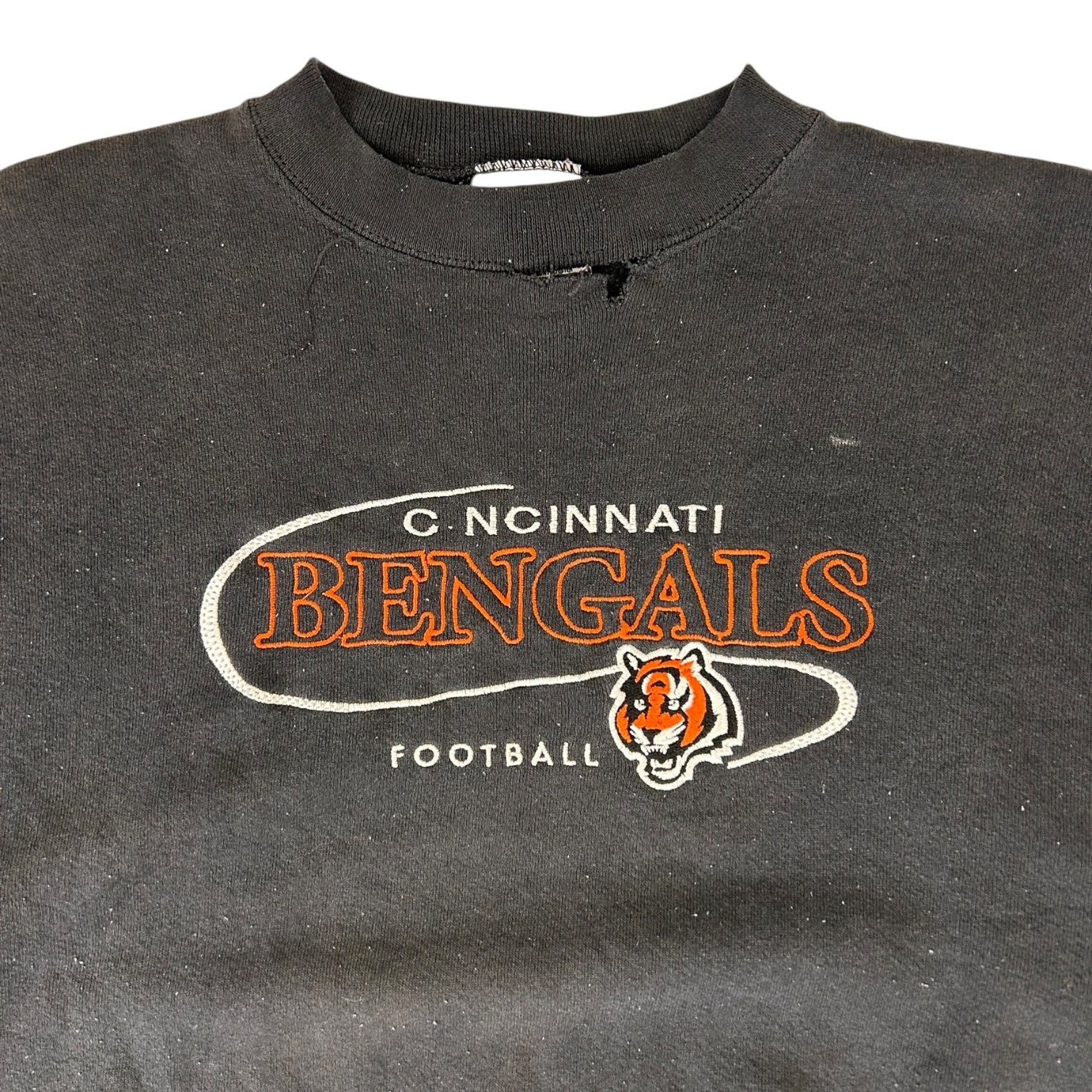 Vintage Cincinnati Bengal Crewneck Sweater Navy Black