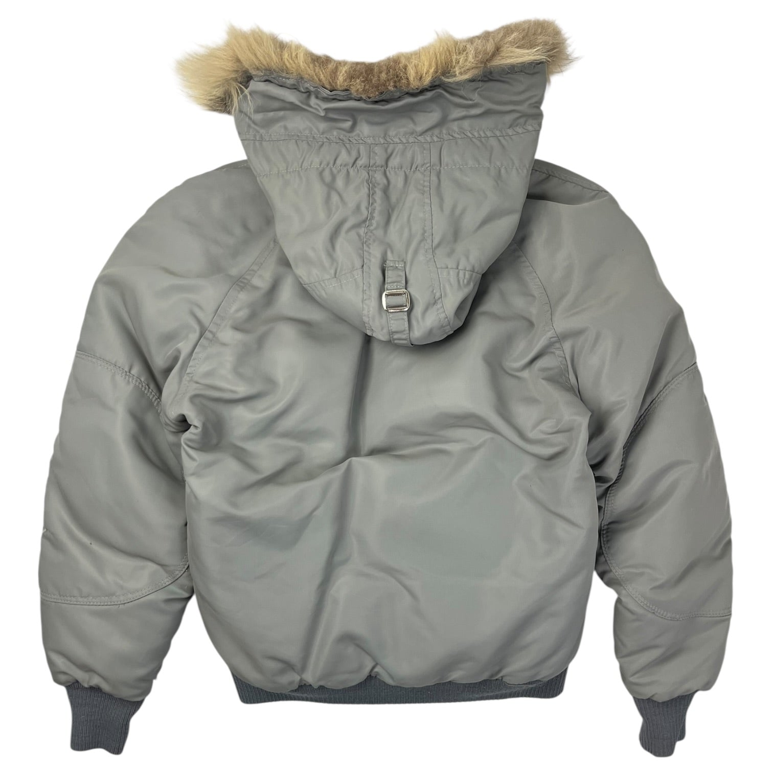 Vintage Military Inspired Hooded Bomber Jacket