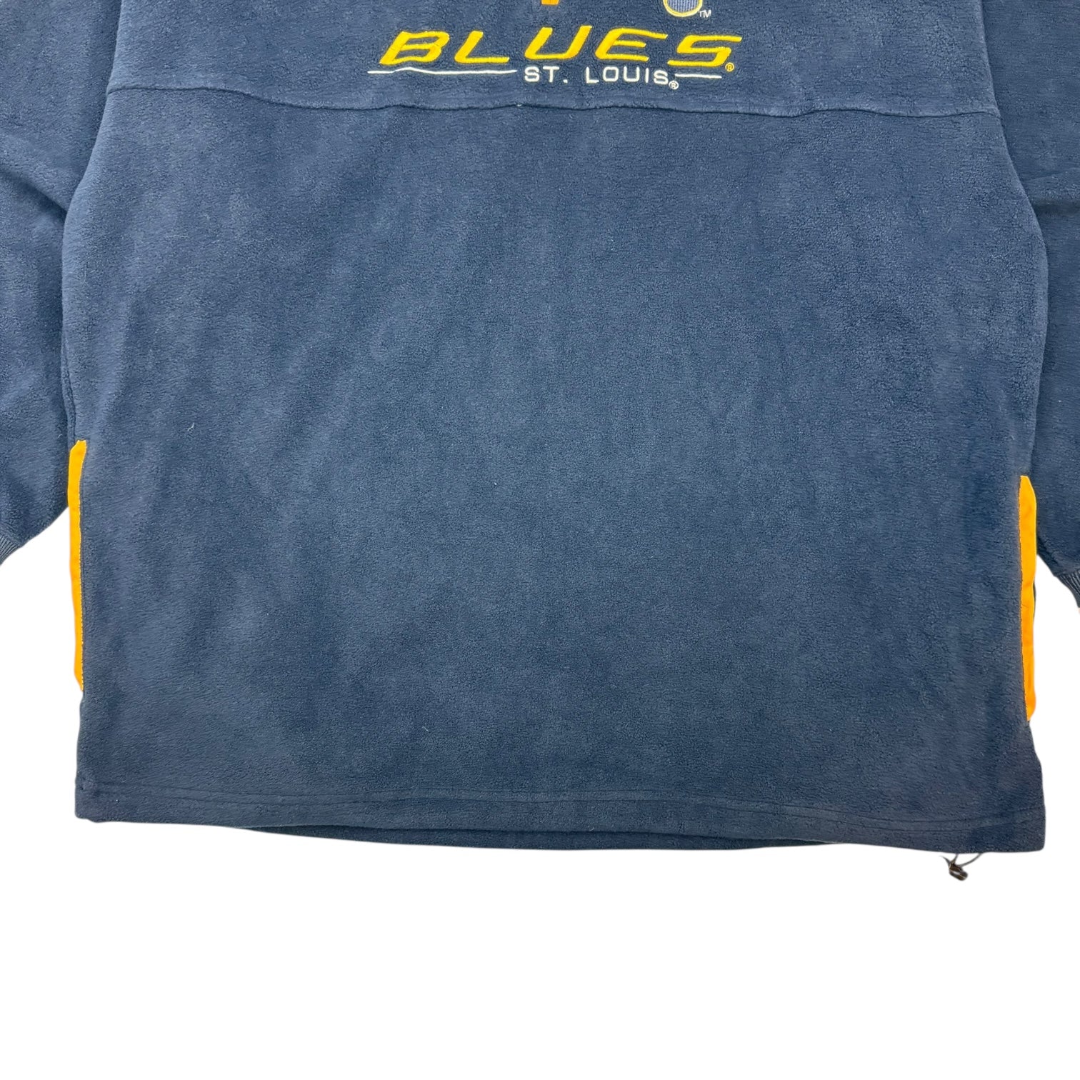 Vintage St Louis Blues Quarter Zip Sweater Blue/Yellow