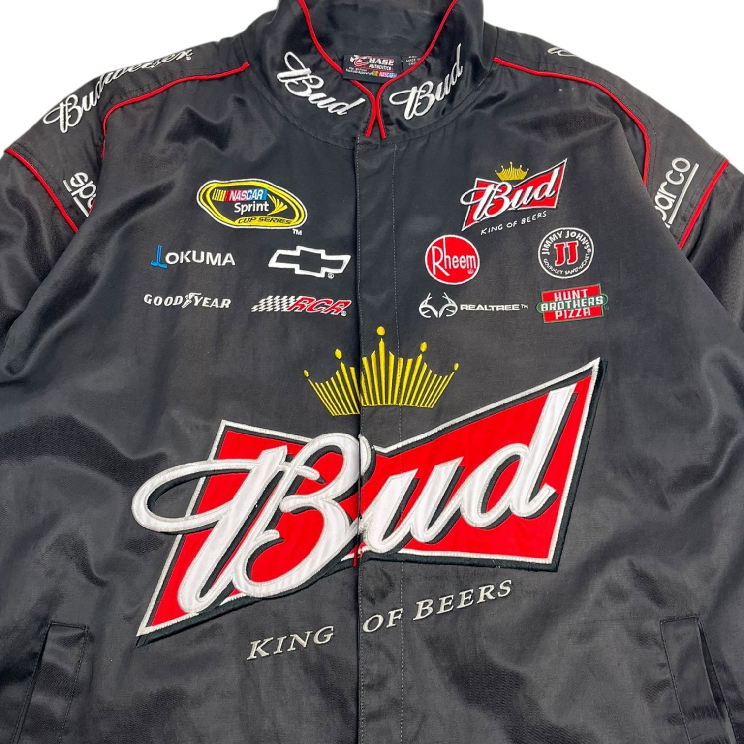 Vintage CHASE Budweiser NASCAR Racing Jacket