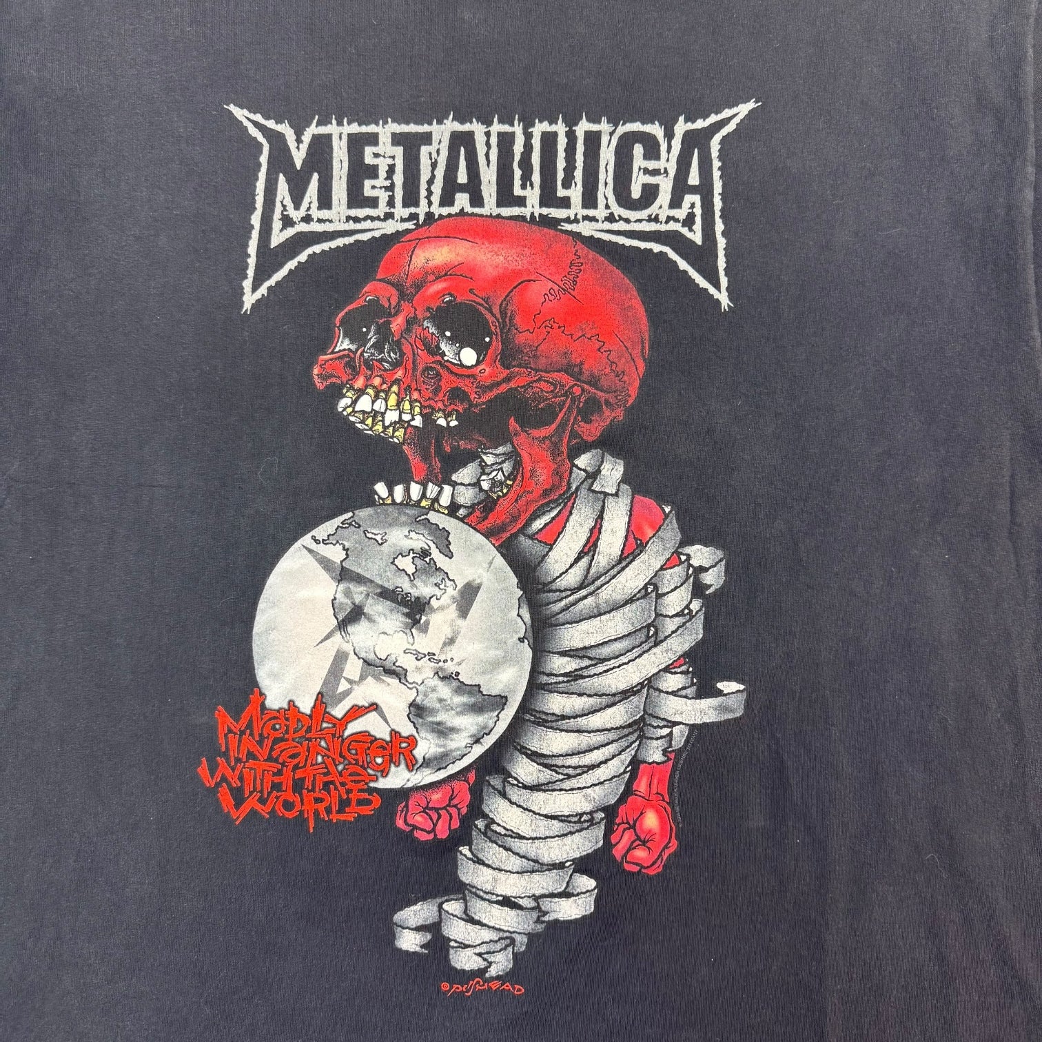 2004 Metallica Pushead St Anger Tour Tee Black