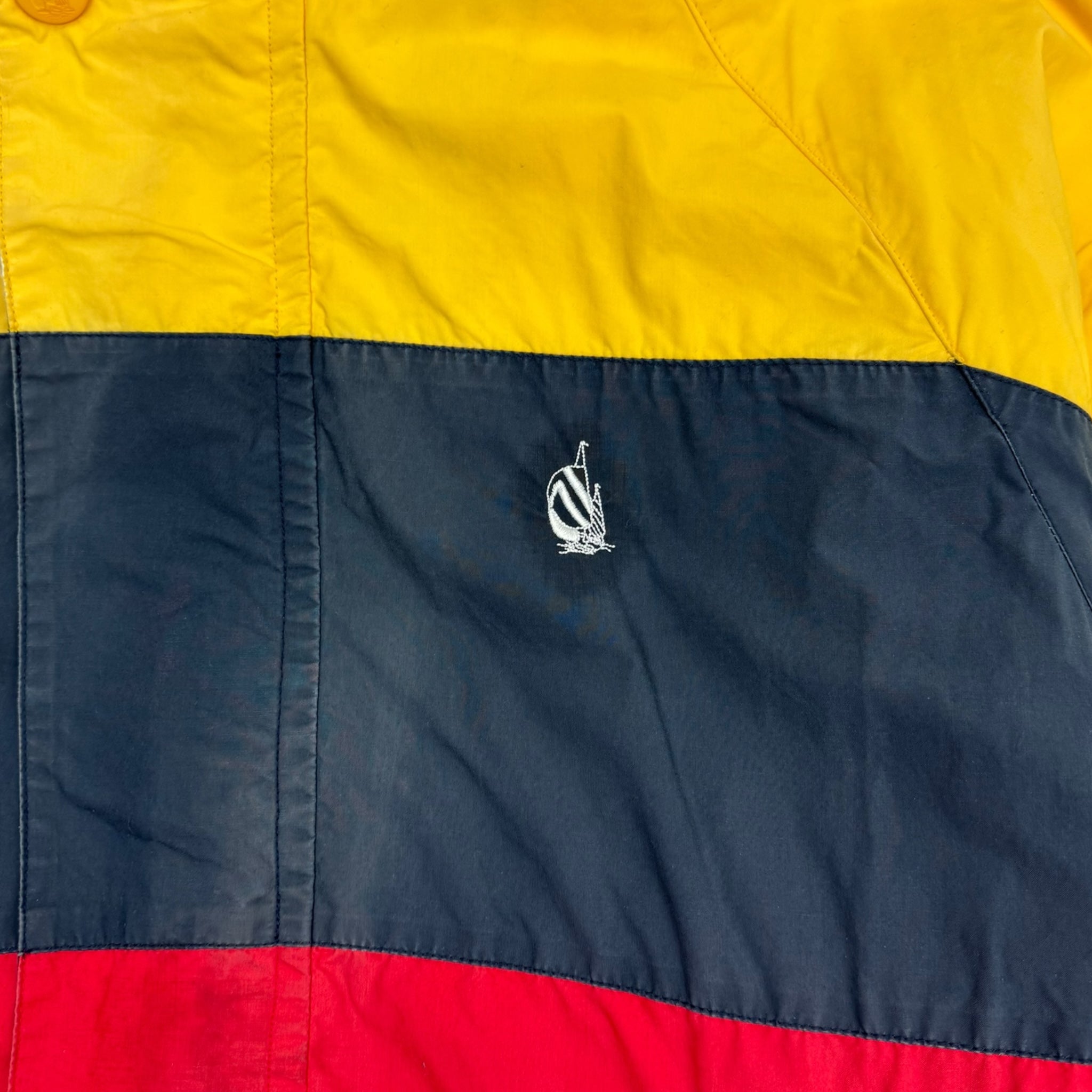 Vintage Nautica Colour Blocked Zip Up Jacket