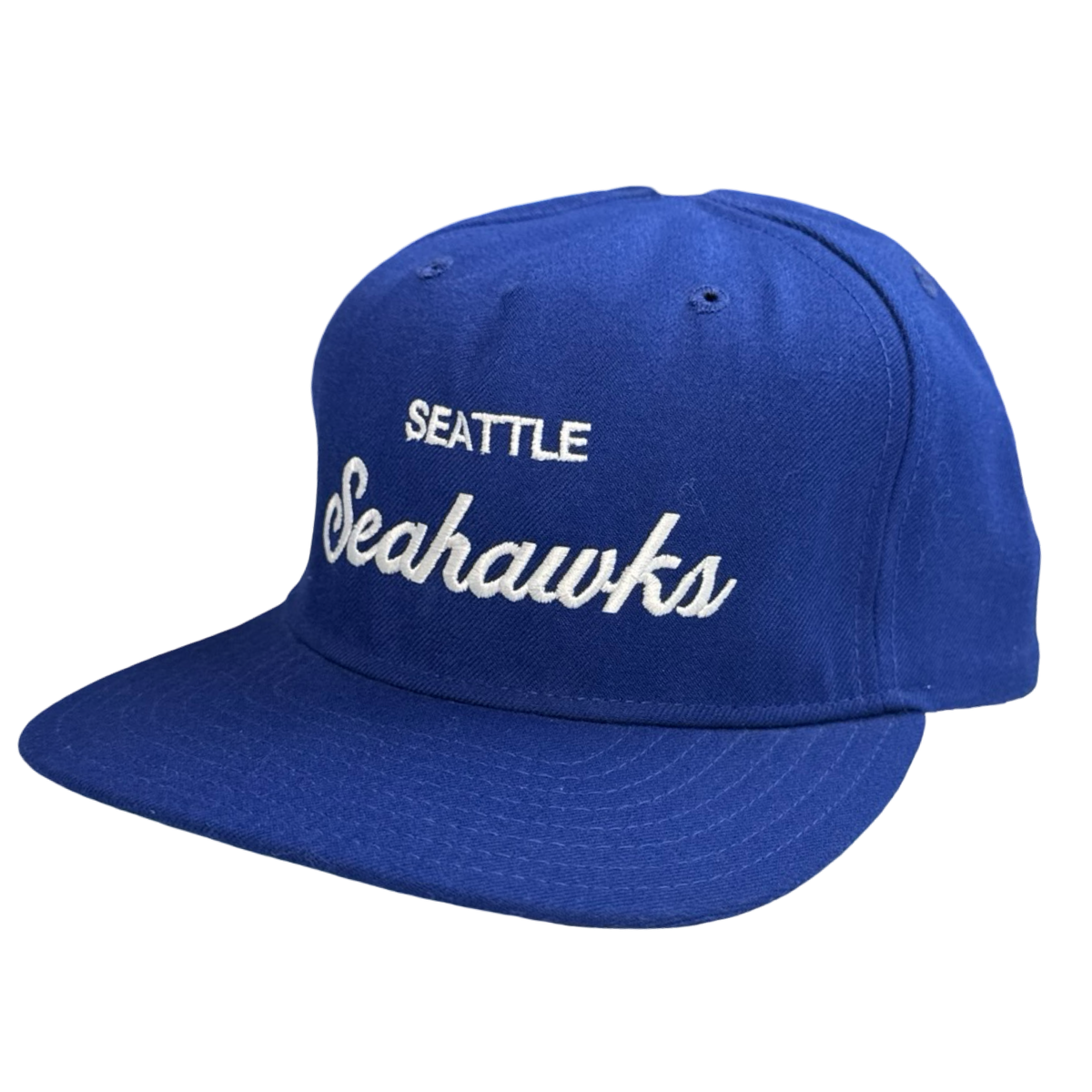 Vintage Seattle Seahawks Script Font New Era MLB Hat