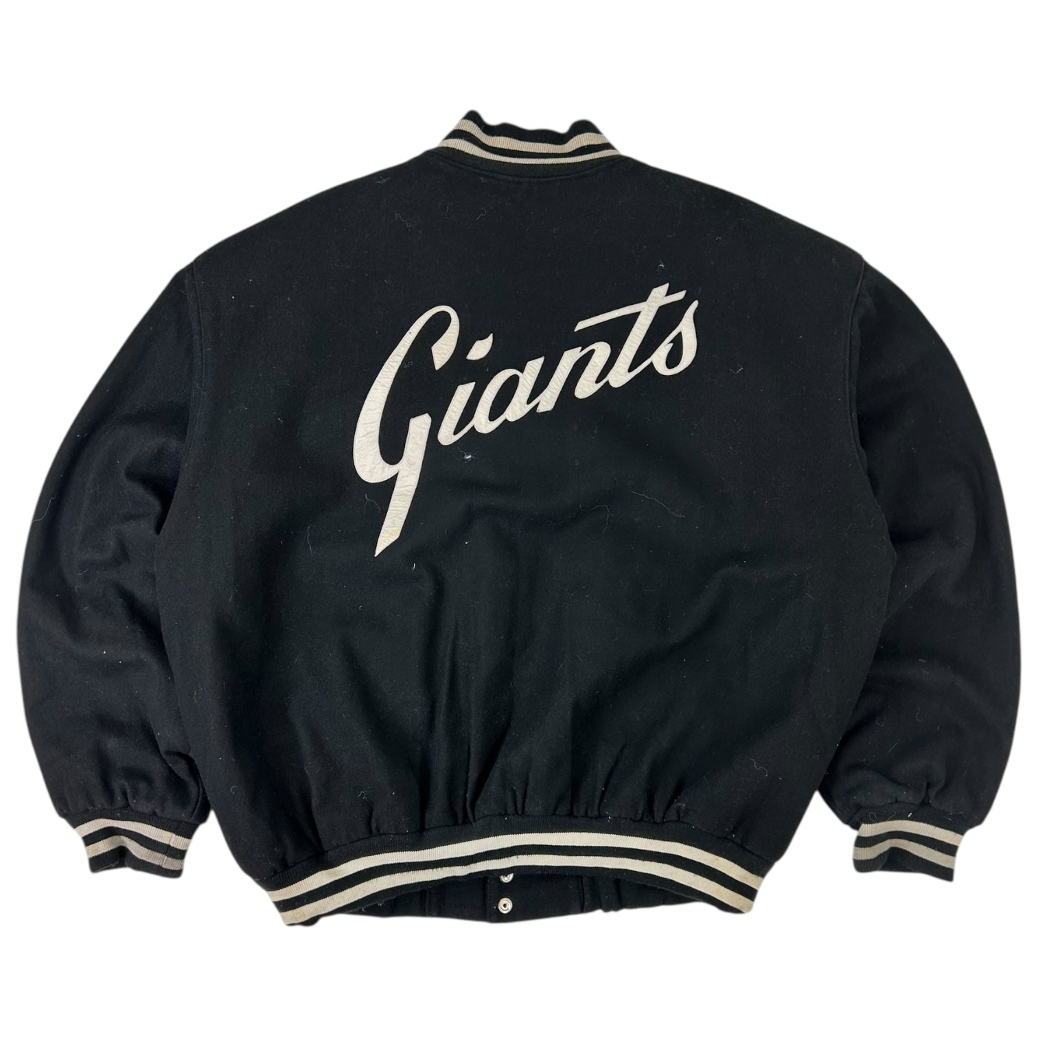 Vintage Jeff Hamilton San Francisco Giants Varsity Jacket Black