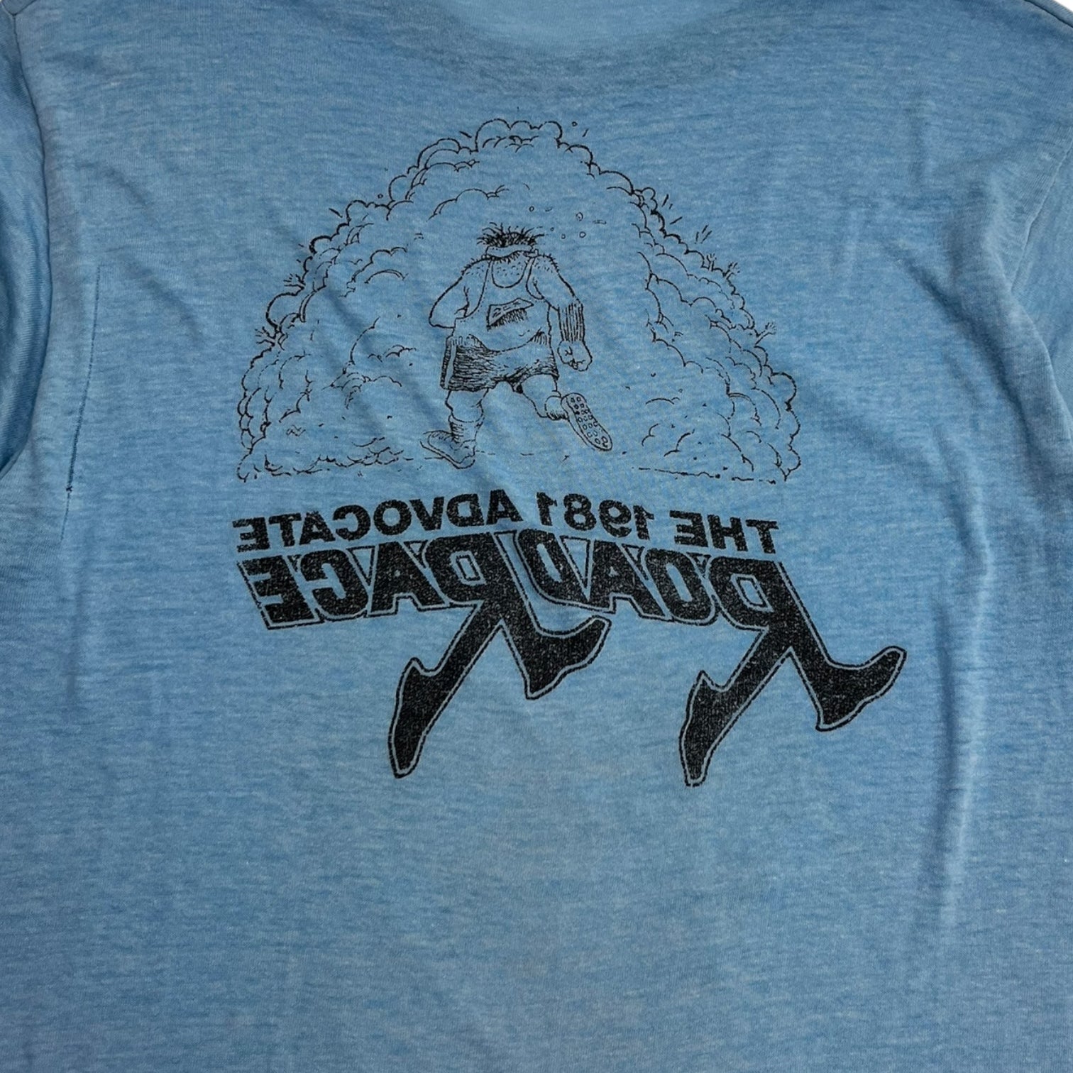 1981 “The Advocate Road Race” T-Shirt Faded Baby Blue