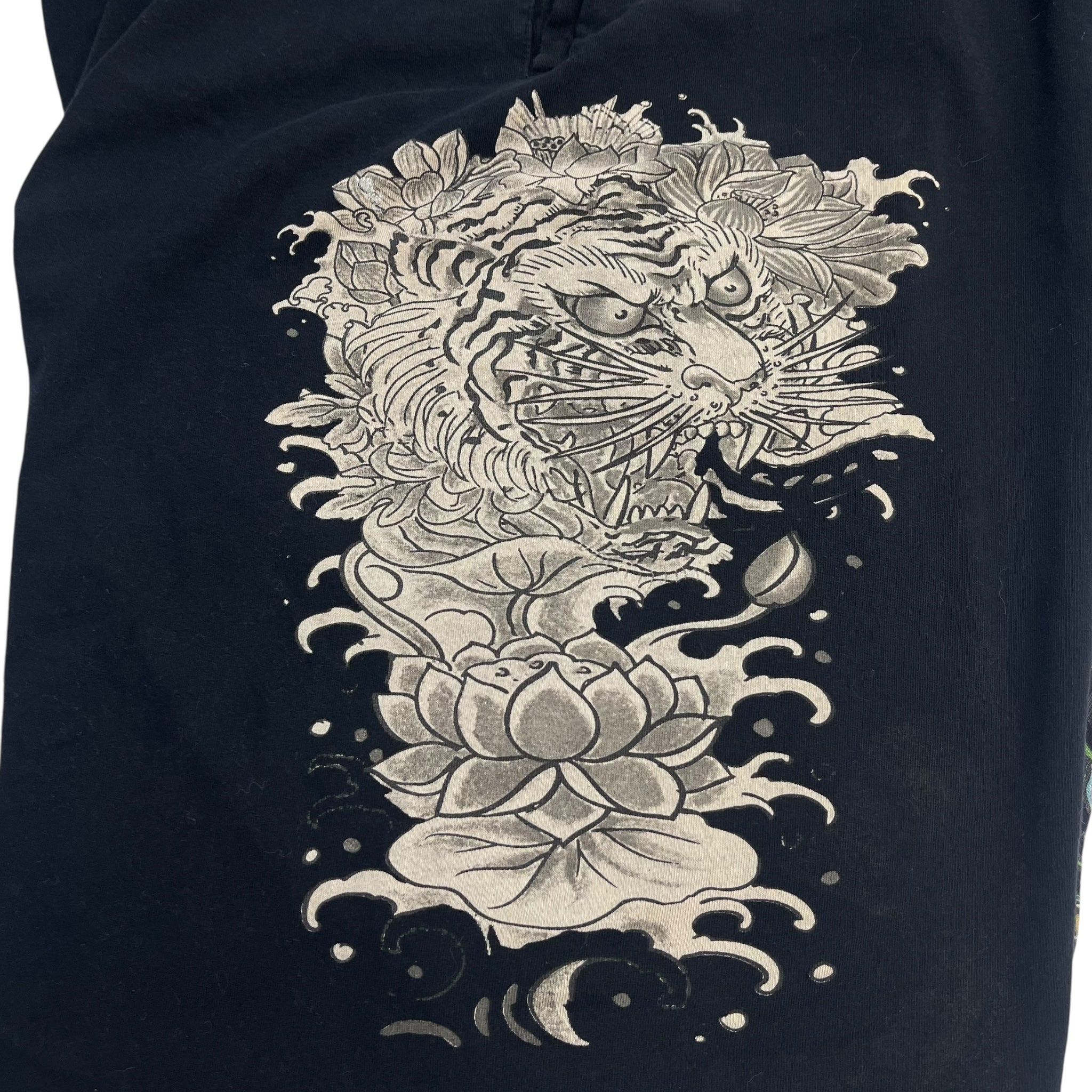 Vintage Y2K Ed Hardy Skull Sweatshorts Noir