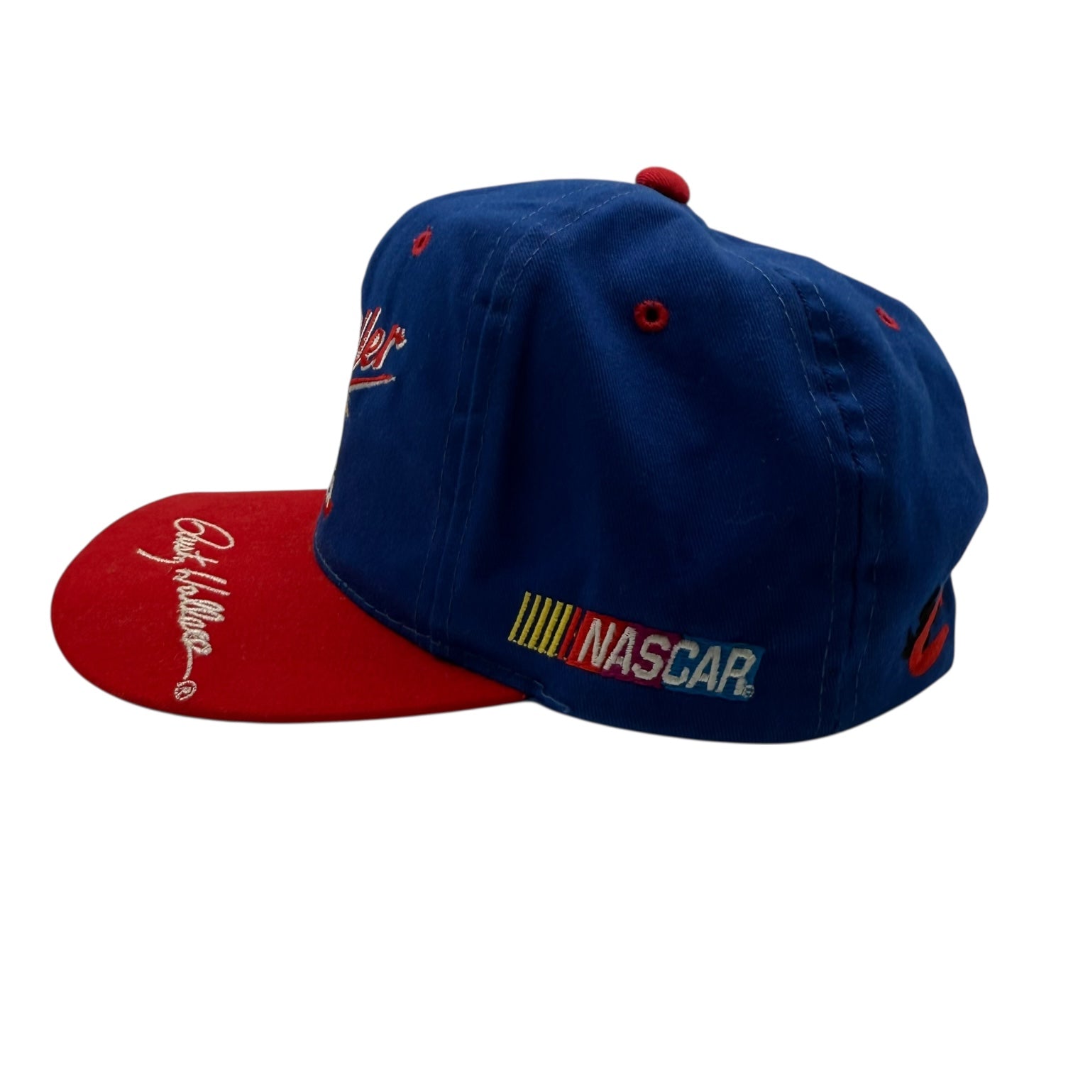 Vintage NASCAR Miller Racing Hat Blue/Red