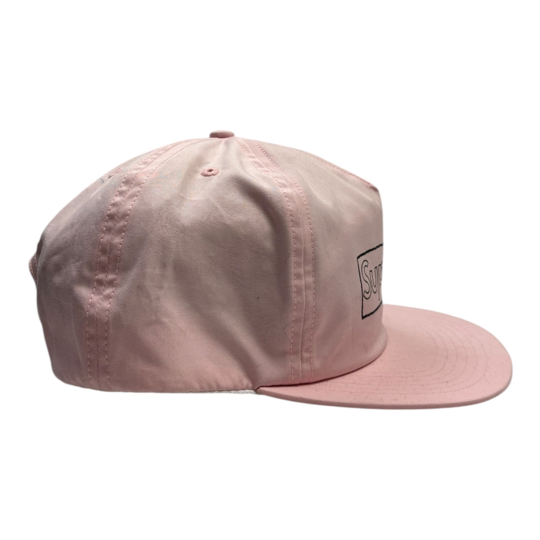 Supreme X Kaws Chalk Box Logo Pink Hat