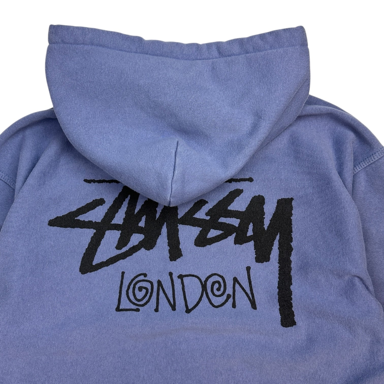 Stussy London Chapter Stock Logo Zip Up Hoodie Blue