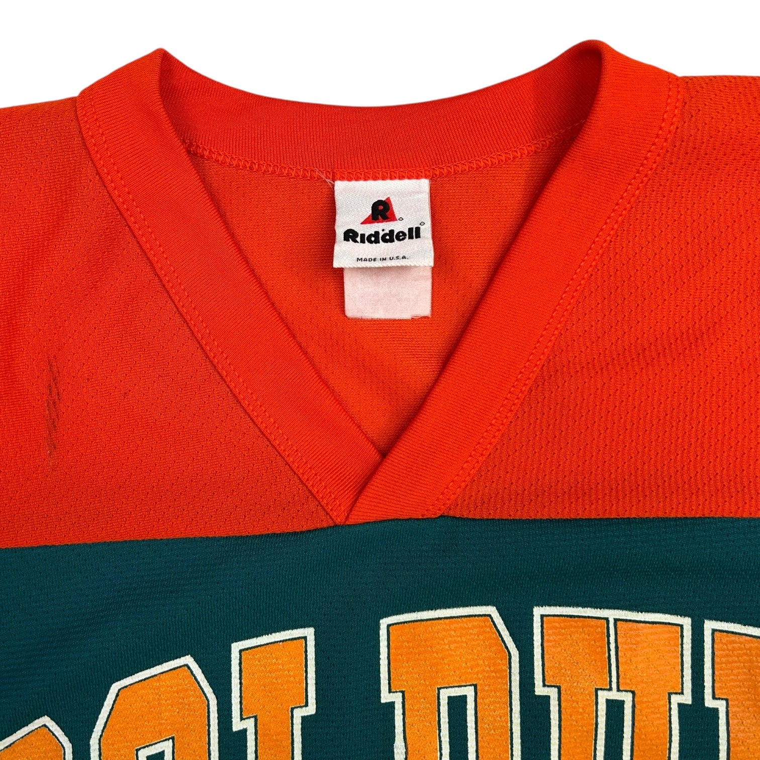 Vintage Riddell 1996 Miami Dolphins Jersey Orange/Teal