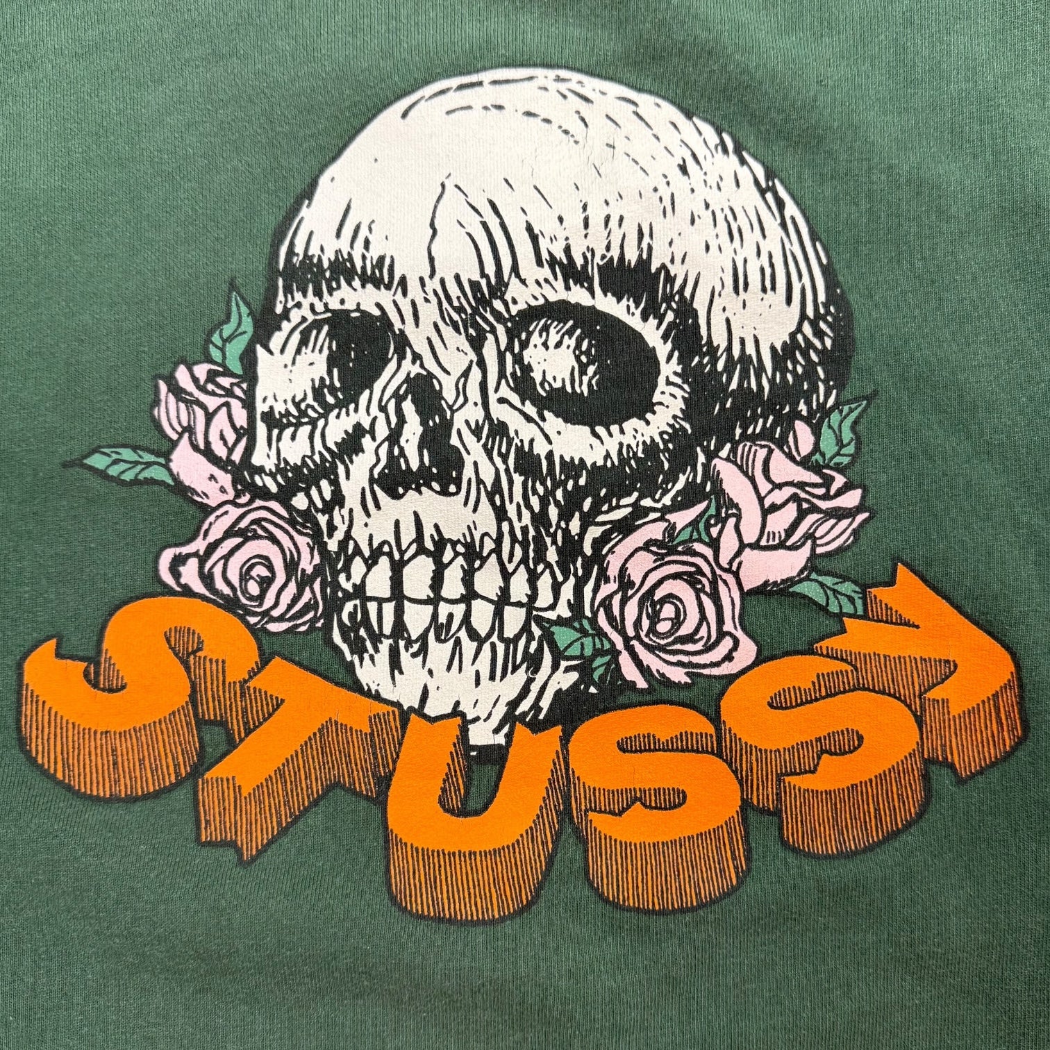 Stussy Skull Crewneck Green