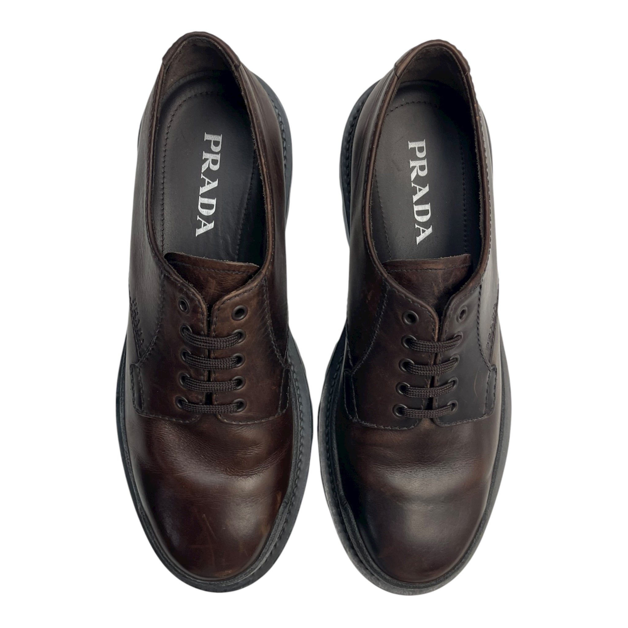 Prada Chocolate Lace Up (Used)