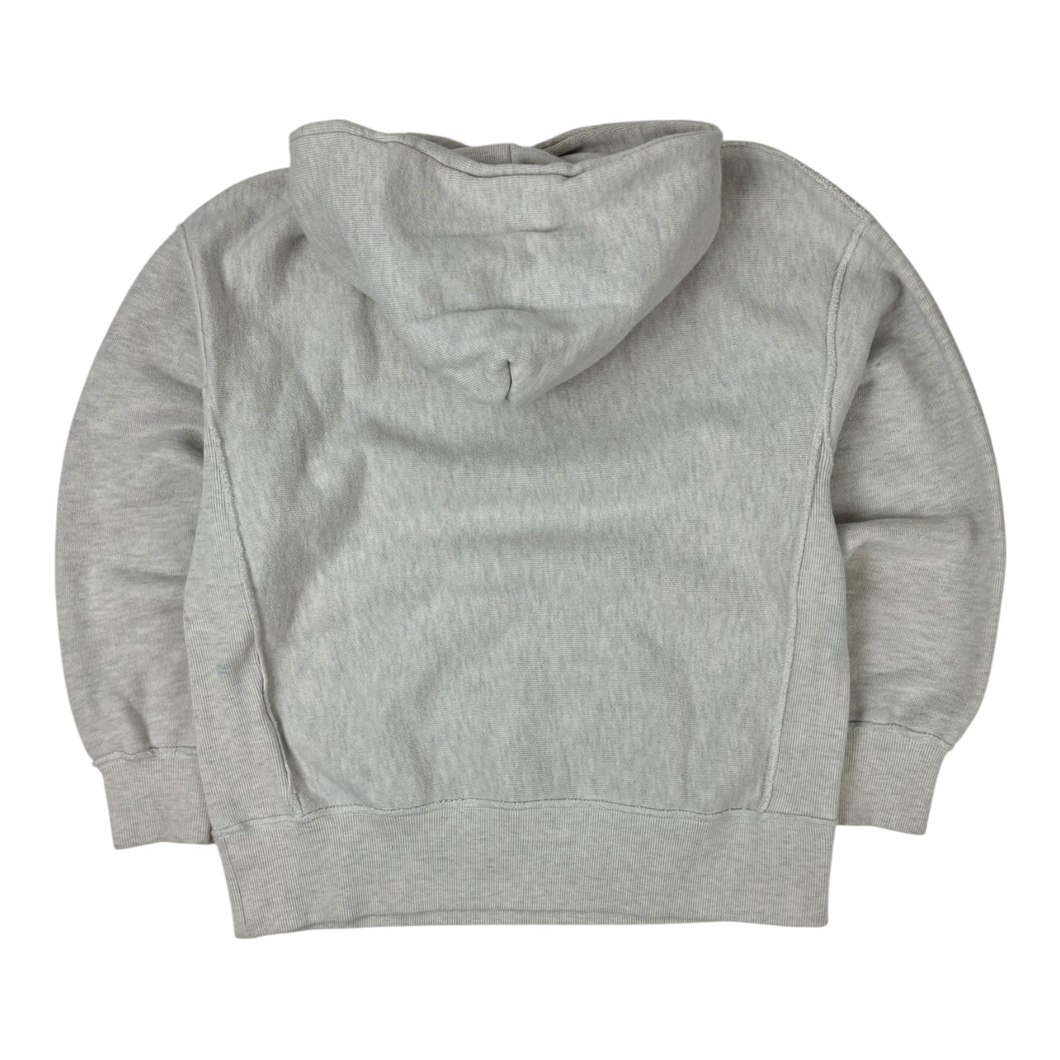 Beams Lights Reverse Weave Hoodie Grey