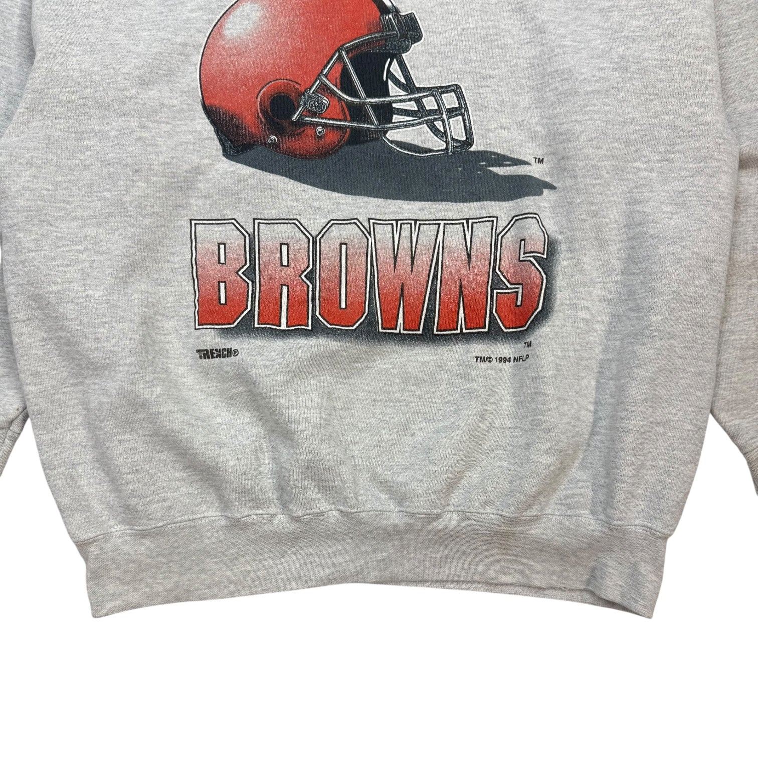 Vintage Cleveland Browns Crewneck Sweater Grey