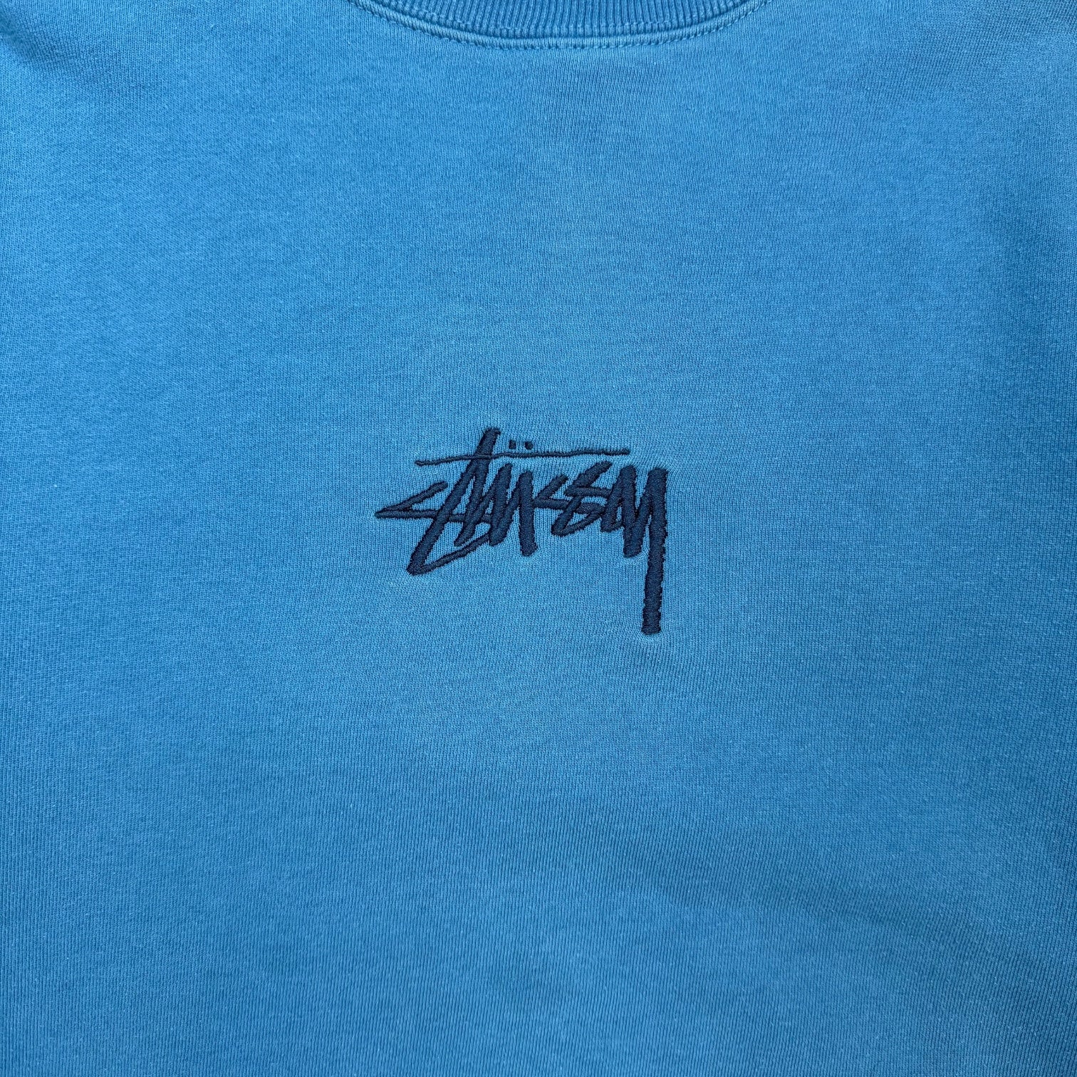 Stussy Script Crewneck Blue