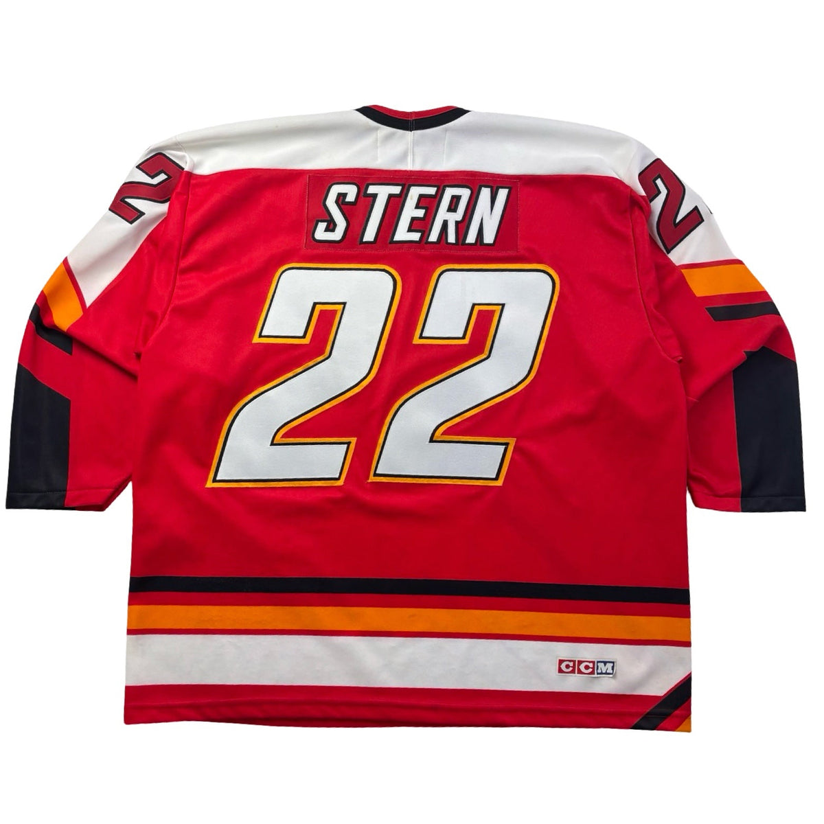 Vintage CCM Calgary Flames Ronnie Stern Pedestal NHL Away Jersey