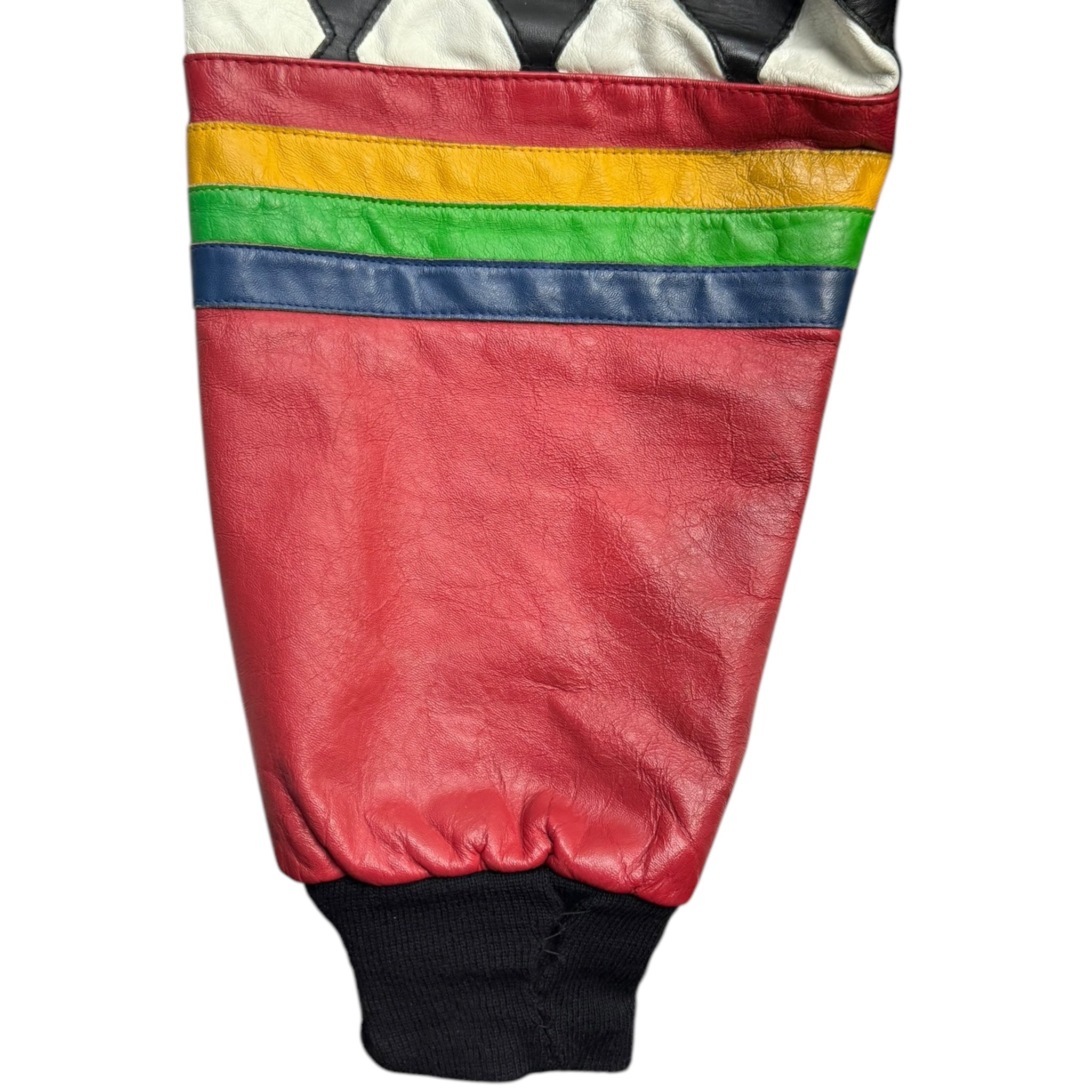 Vintage Jeff Hamilton Leather & Canvas NASCAR Jacket