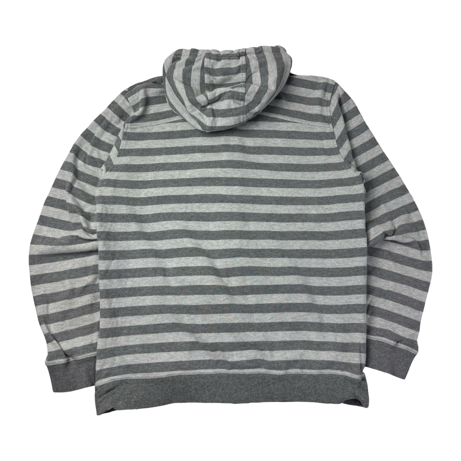 Y2K Oakley Striped Full-Zip Hoodie Grey
