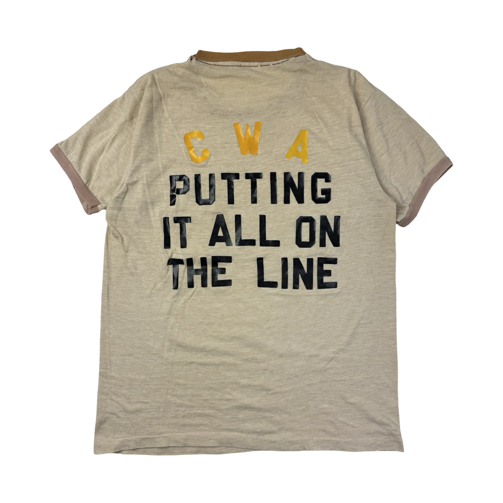Vintage 70s Tiger “Putting It All On The Line” Ringer T-Shirt