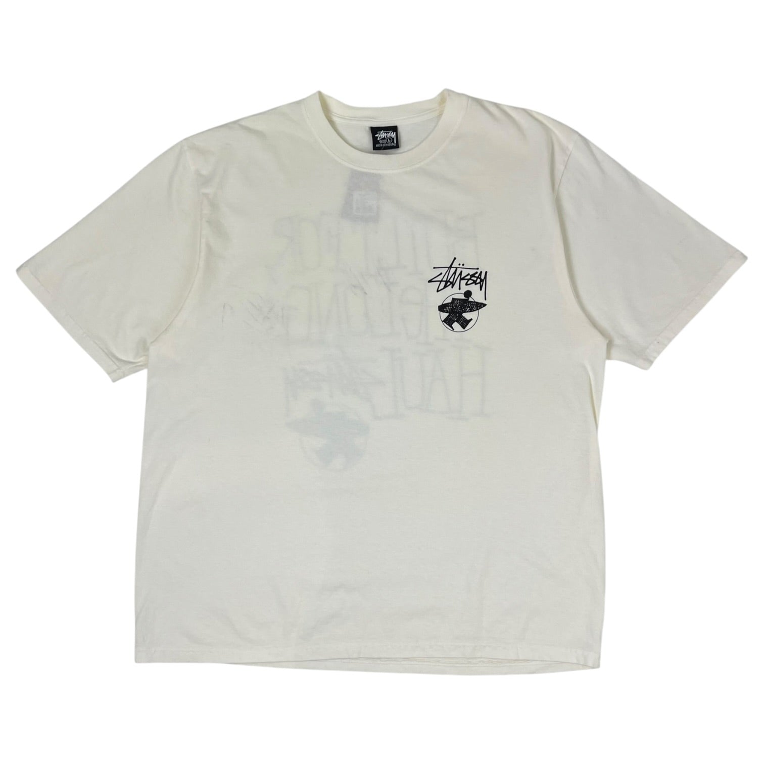 Stussy Long Haul Pigment Dyed T-Shirt Natural