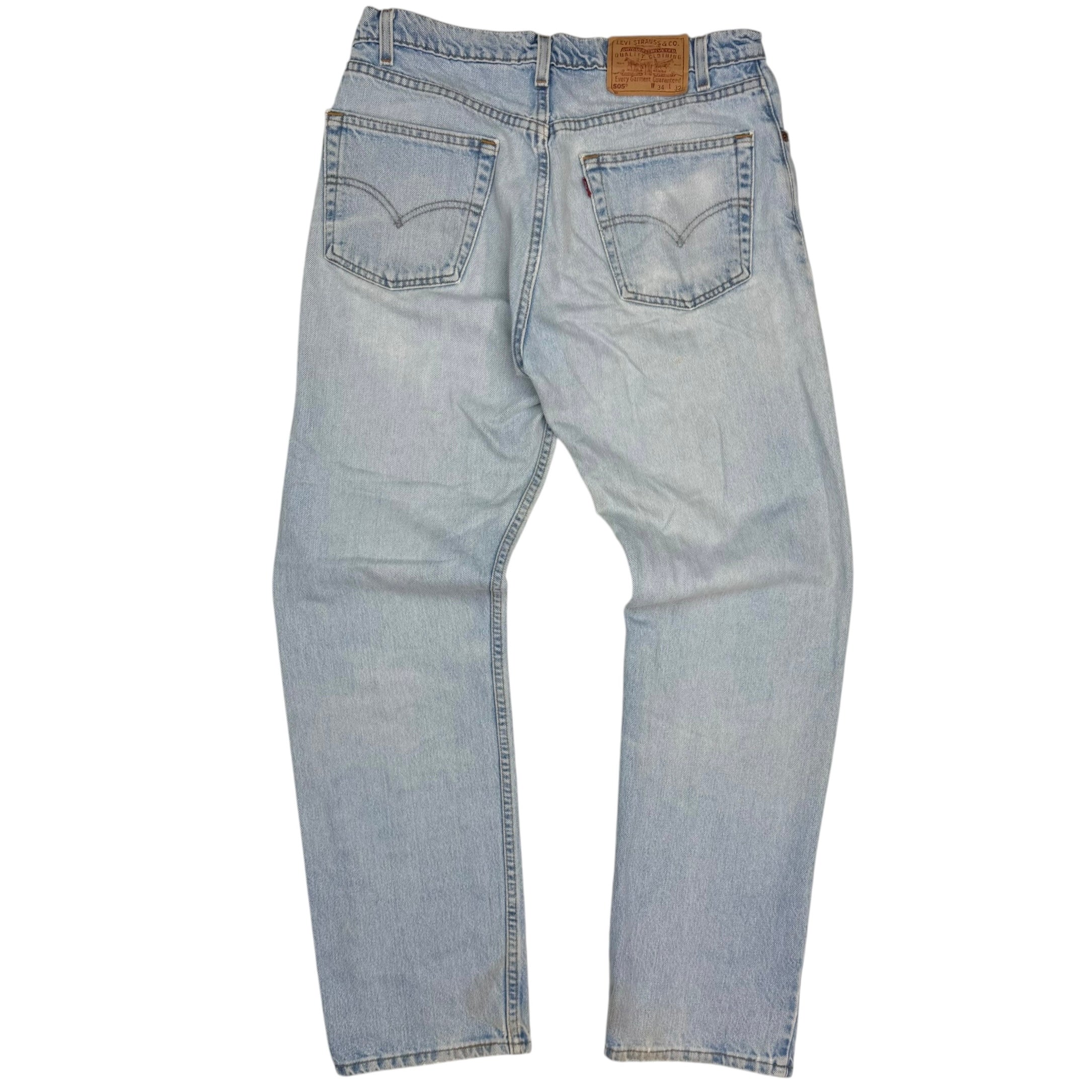 Vintage Levi’s 505 Light Wash Denim Jeans Blue