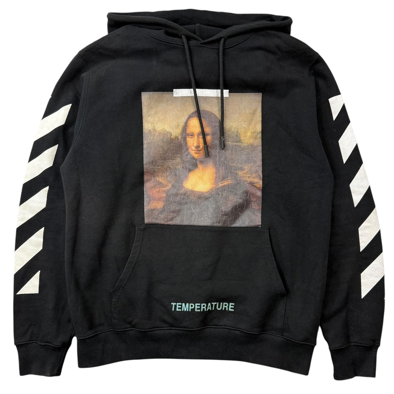 Off-White SS18 Mona Lisa Pullover Hoodie Black