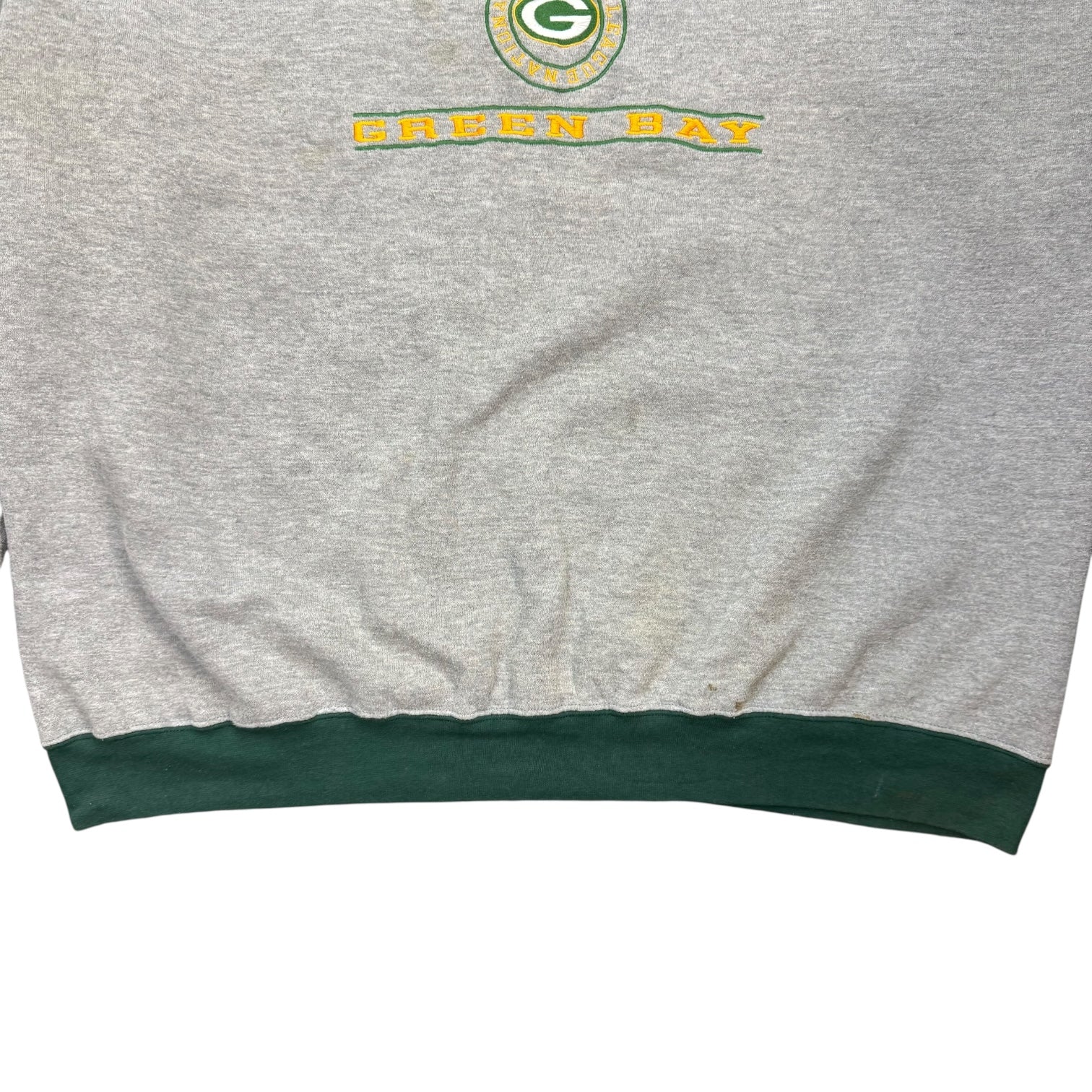Vintage Green Bay Packers Crewneck Sweater Grey/Green