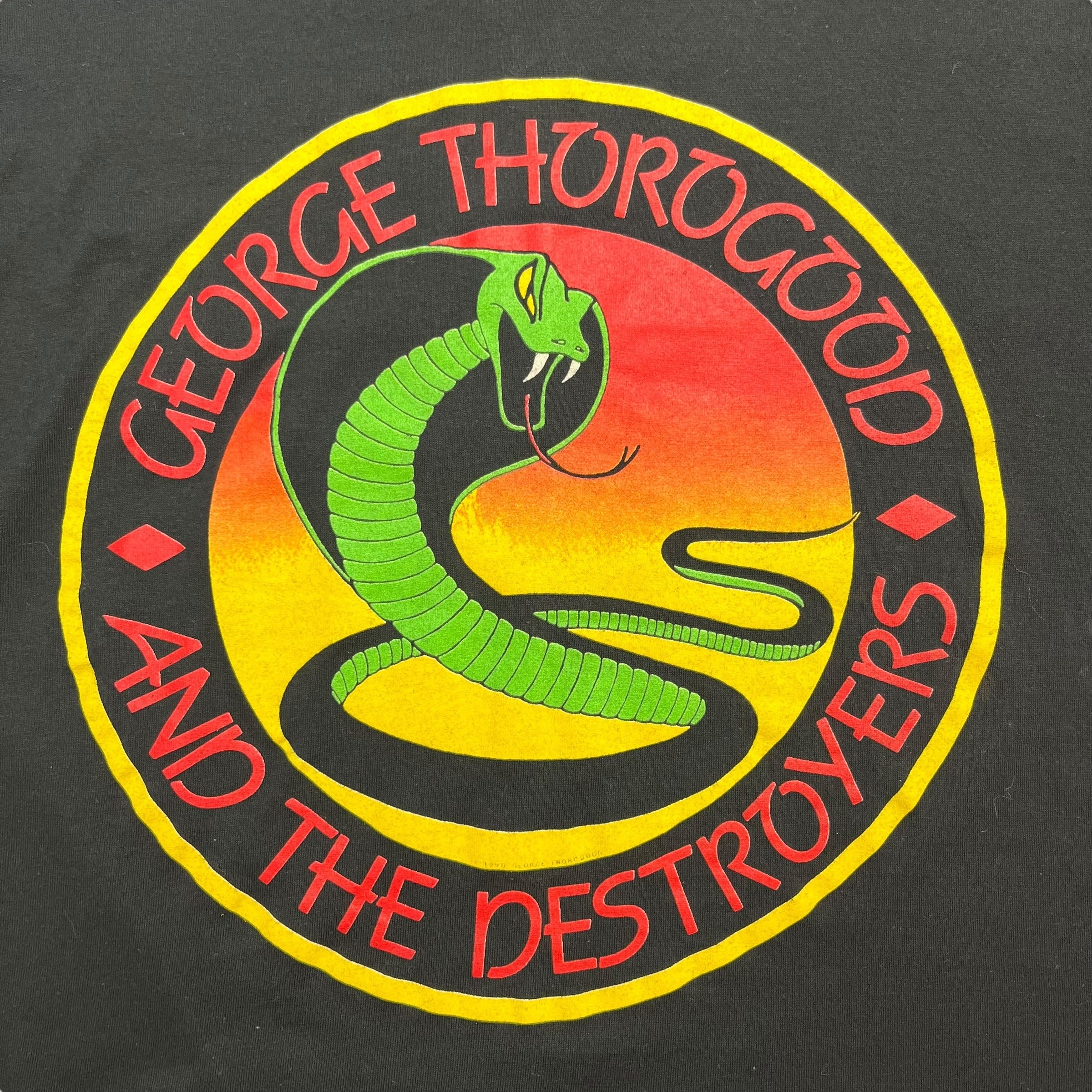 1990 George Thorogood Tour Tee Black