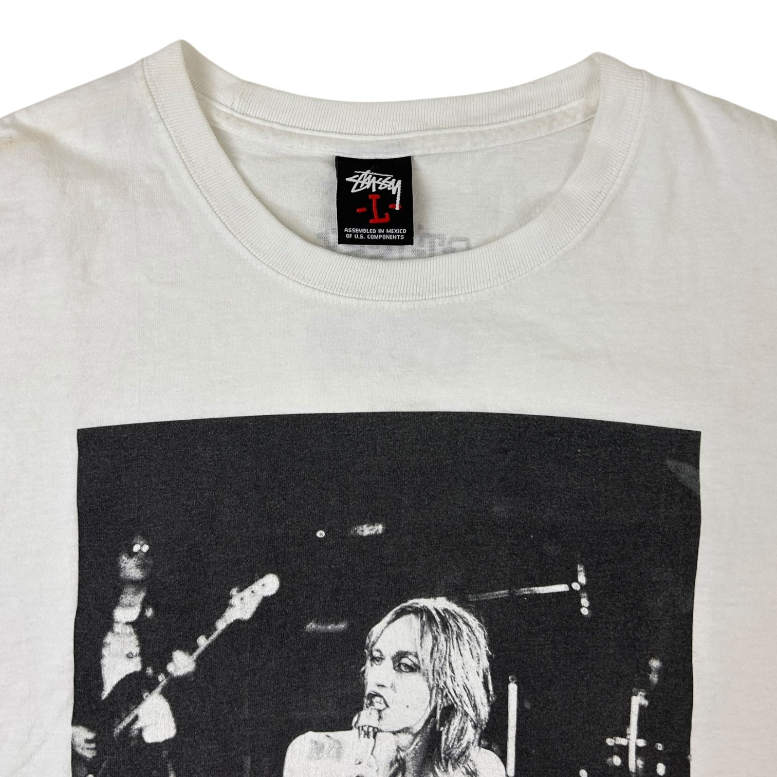 Vintage Stussy The Stooges T-Shirt White