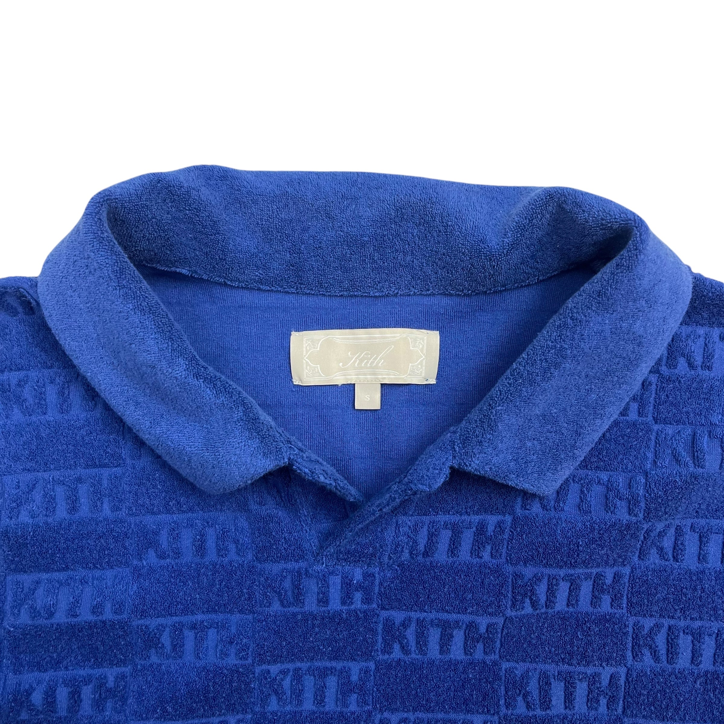 Kith Monogram Leo Terry Polo Shirt Blue