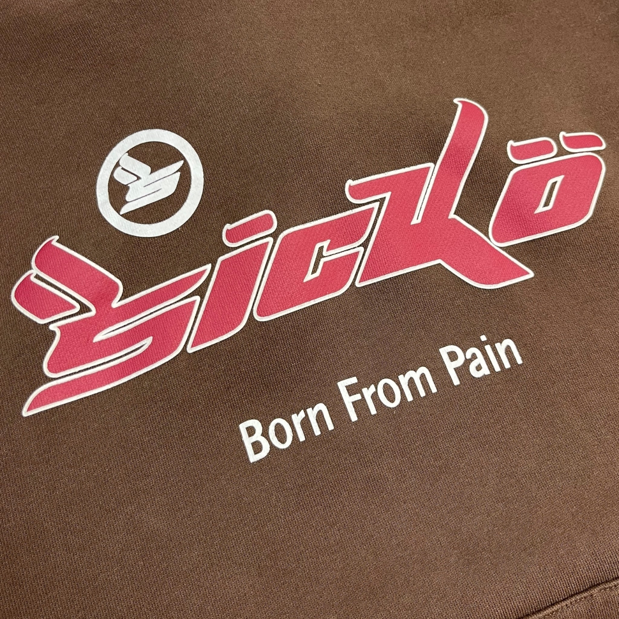 Sicko Born From Pain Hoodie Brown