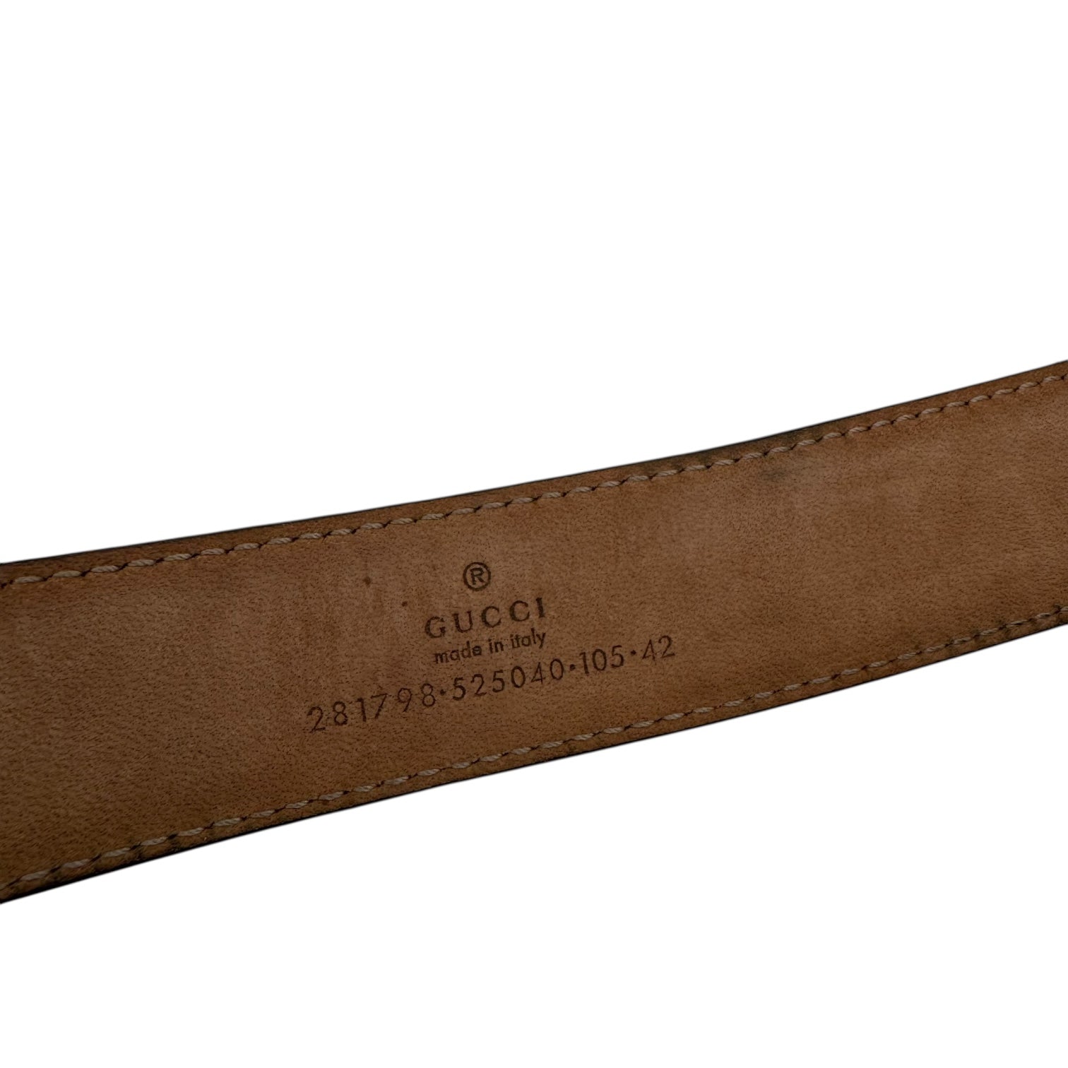 Gucci GG Interlocking Leather Belt Dark Brown