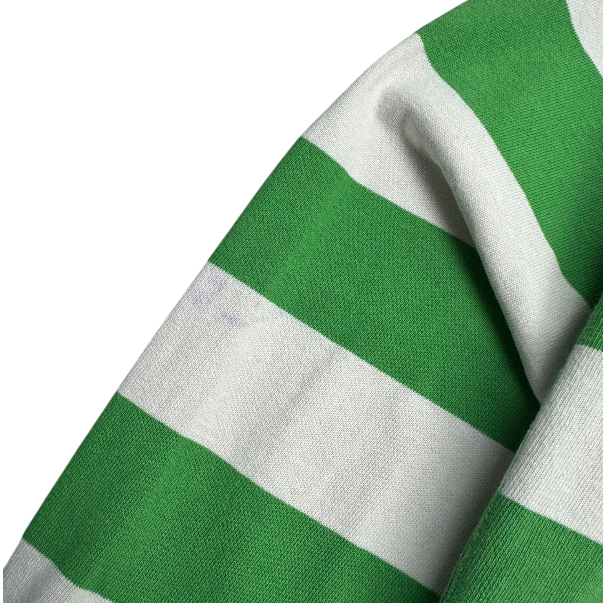 Vintage Polo Ralph Lauren Striped Collared Rugby Green
