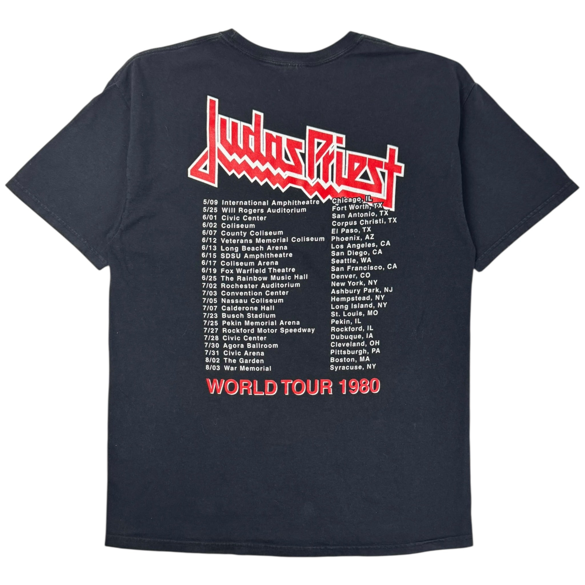 Y2K Judas Priest British Steel Razor T-Shirt