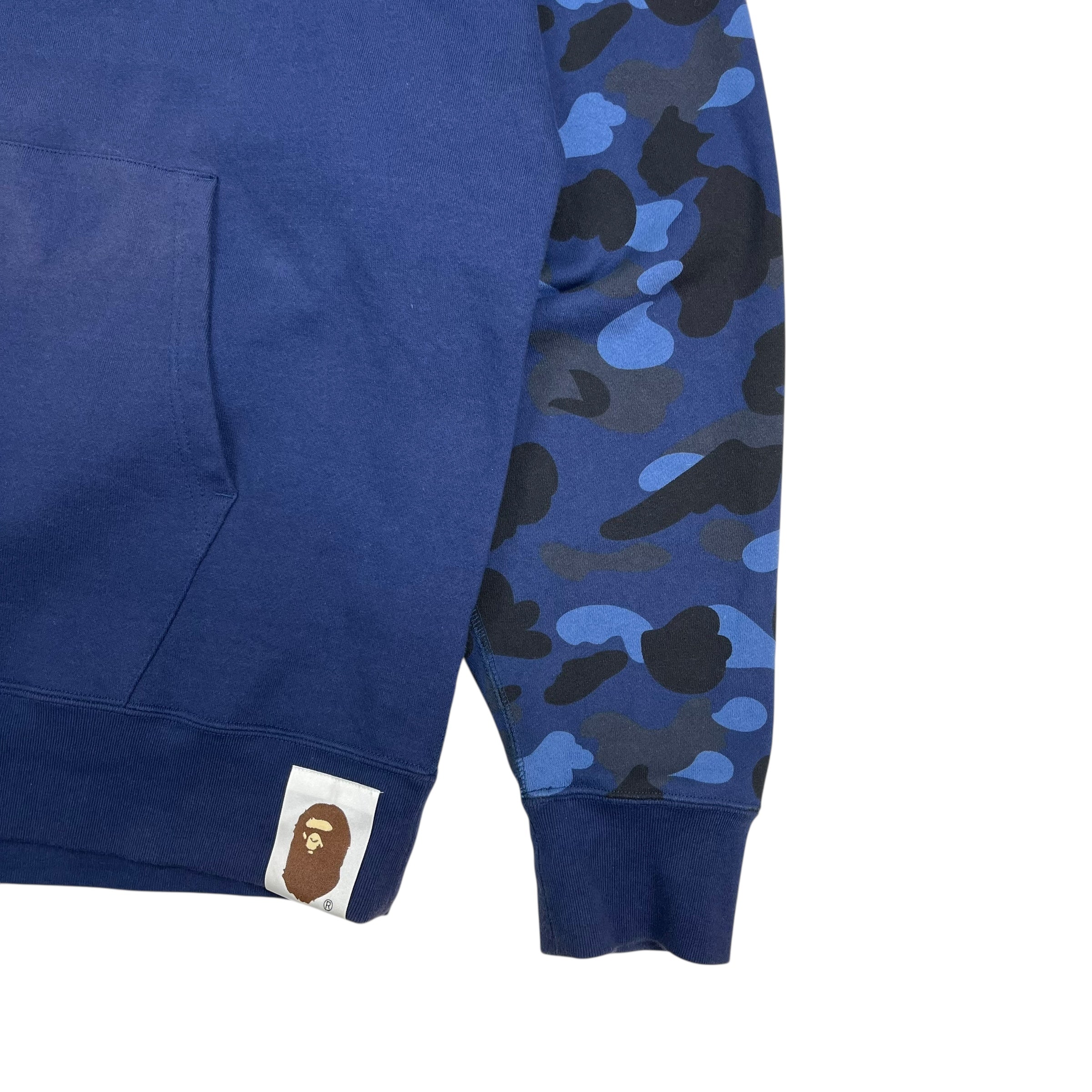 Bape Shark Head Hoodie Navy Blue/Blue Camo