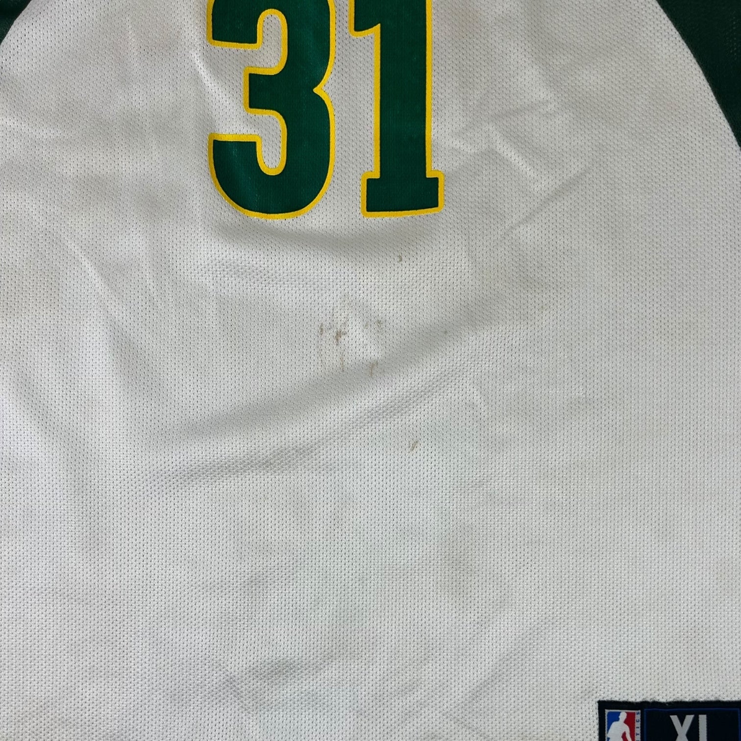 Vintage Seattle SuperSonics Brent Barry Home Jersey