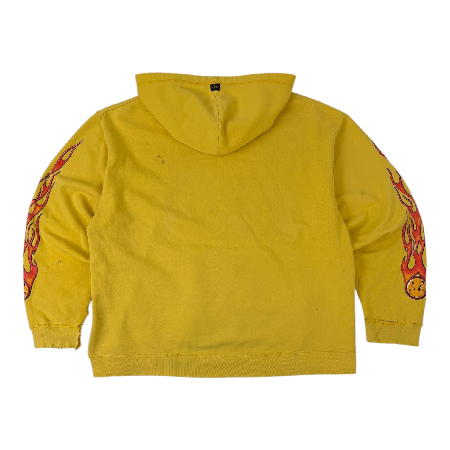 Vintage Y2K Brody Flame Hoodie Yellow