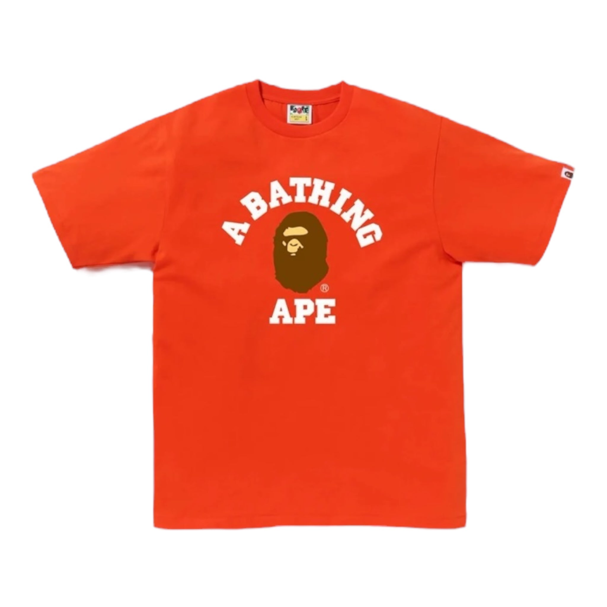 BAPE College Tee Orange