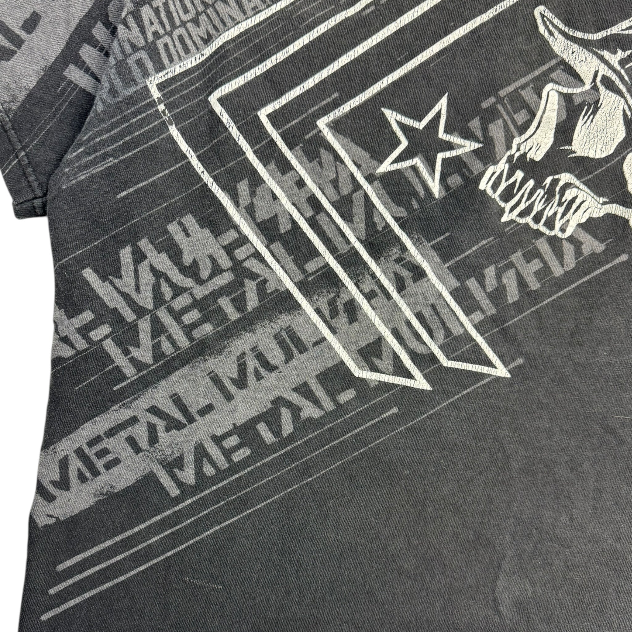 Y2K Metal Mulisha Mall Goth T-Shirt Faded Black