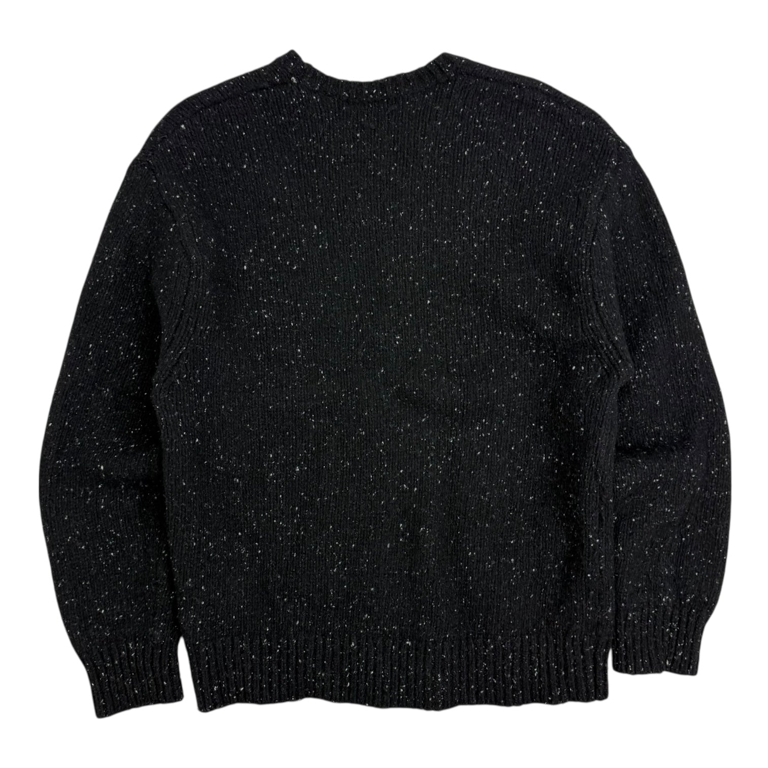 Supreme Speckle Small Box Logo Knit Crewneck Black