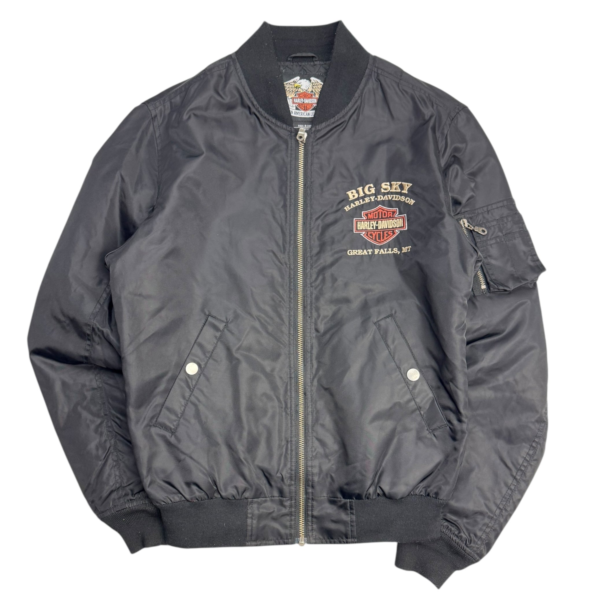 Vintage Harley Davidson Big Sky Bomber Jacket