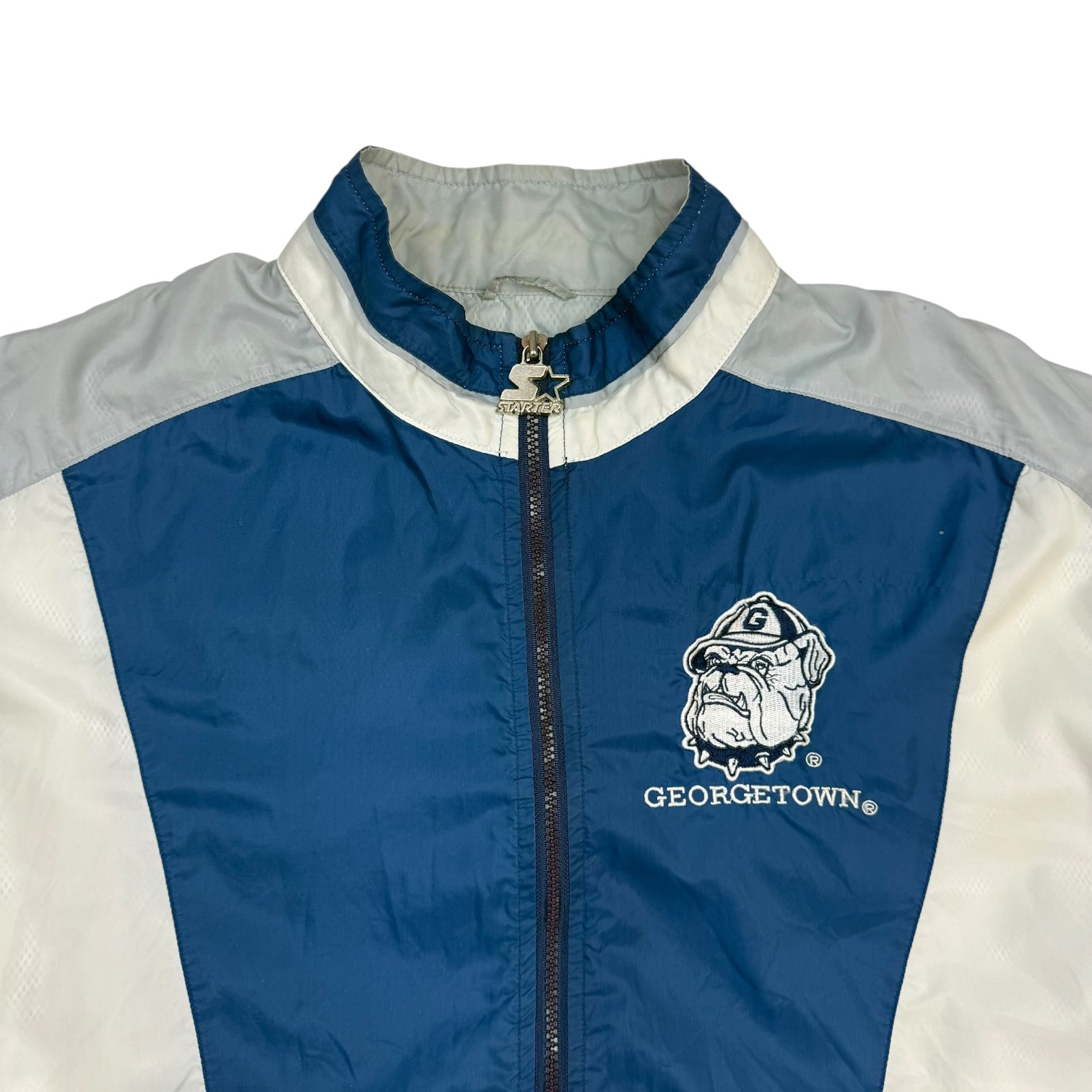 Vintage Starter Georgetown Hoyas Windbreaker Jacket Blue/White