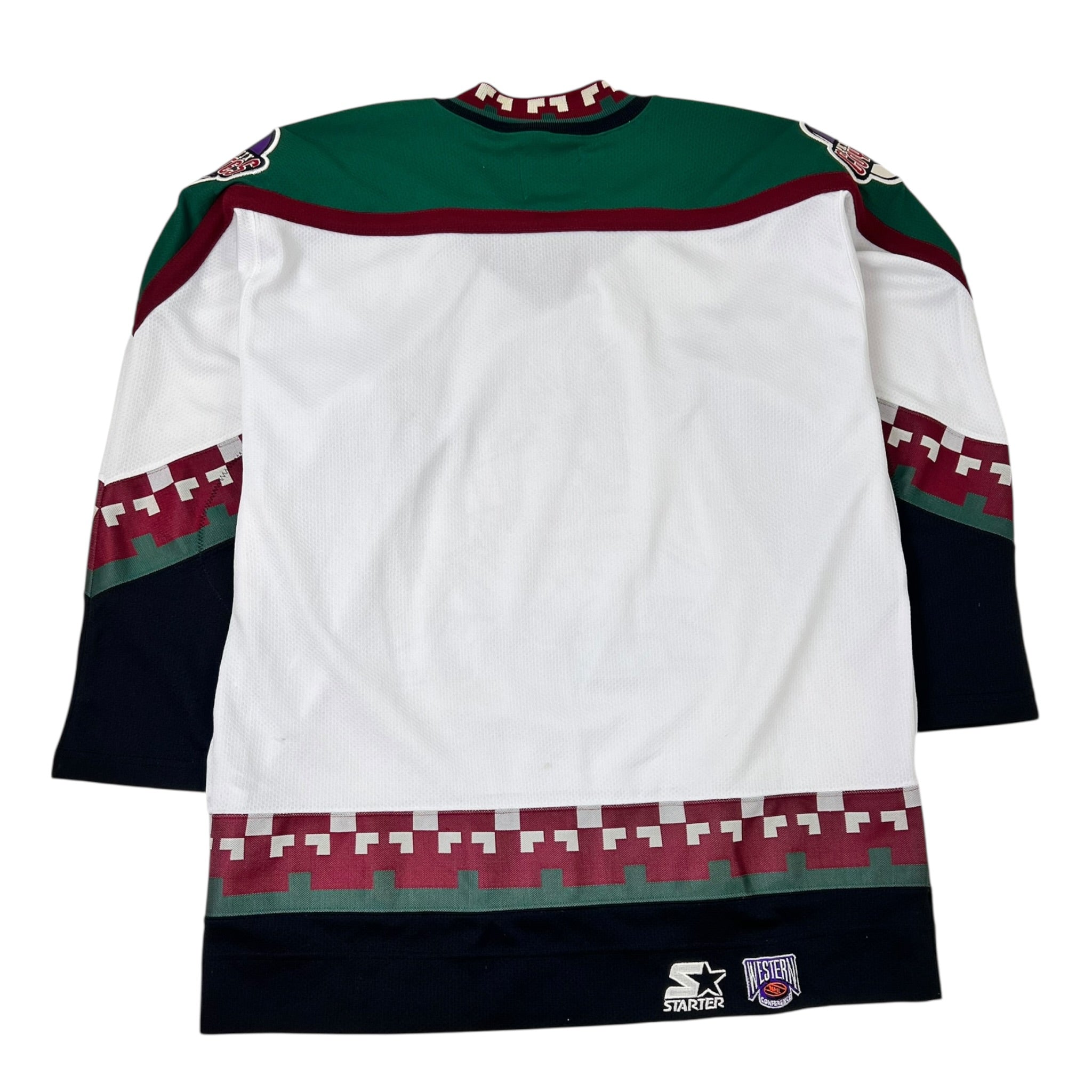 Vintage Phoenix Coyotes Hockey Jersey Featuring Iconic White "Kachina"