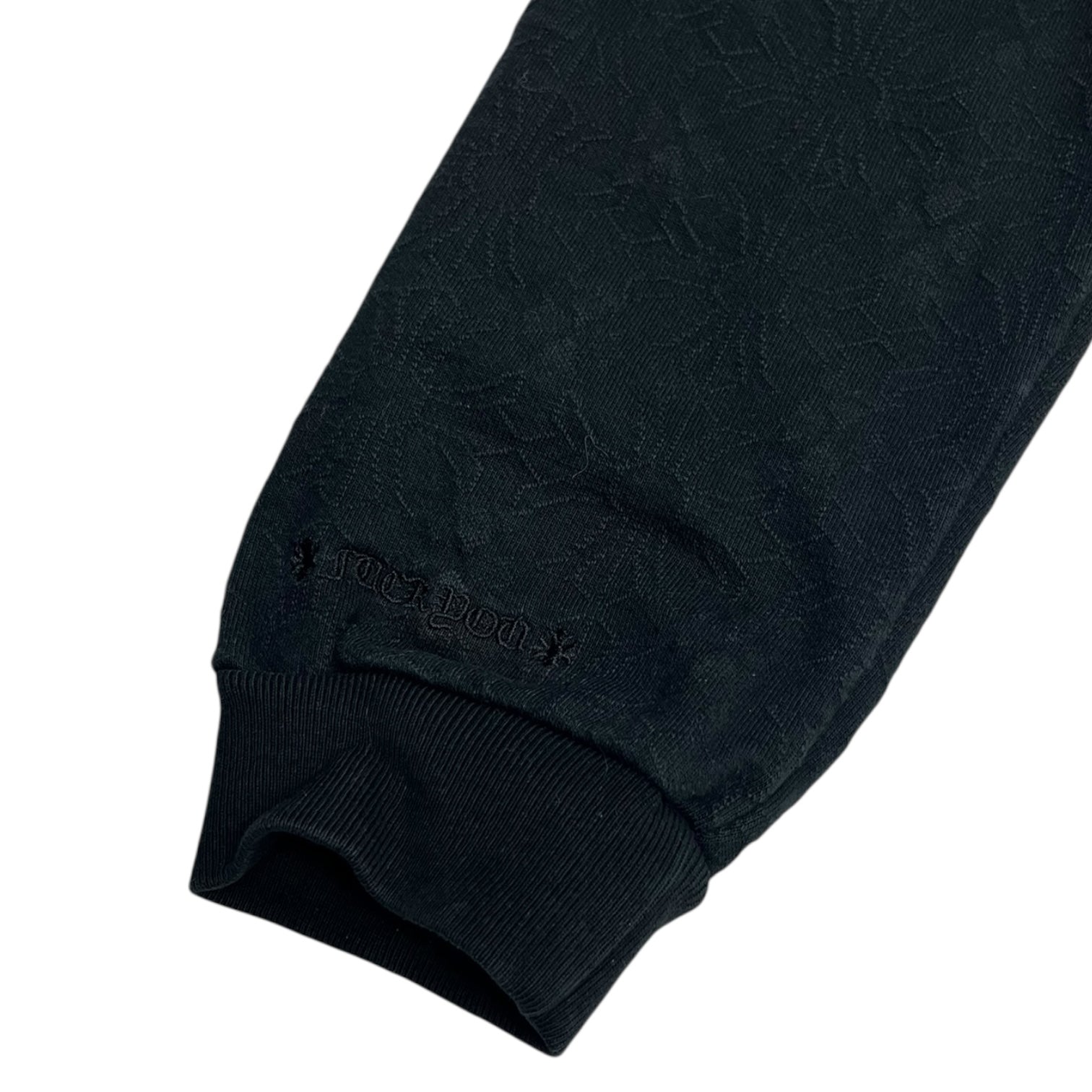 Chrome Hearts Monogram Textured Hoodie Black